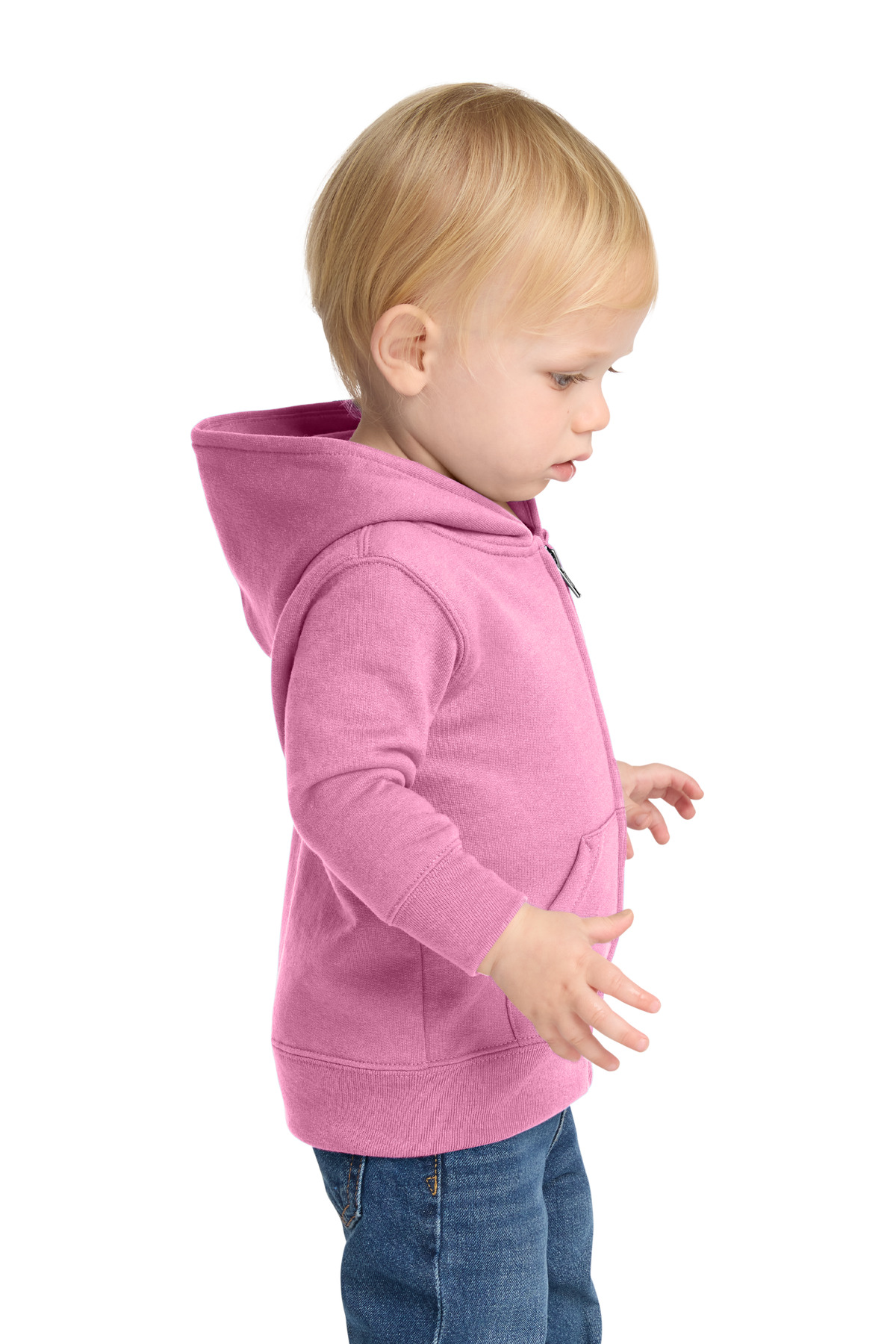 Port & Co Infant Core Fleece Full-Zip Hooded Sweatshirt. CAR78IZH