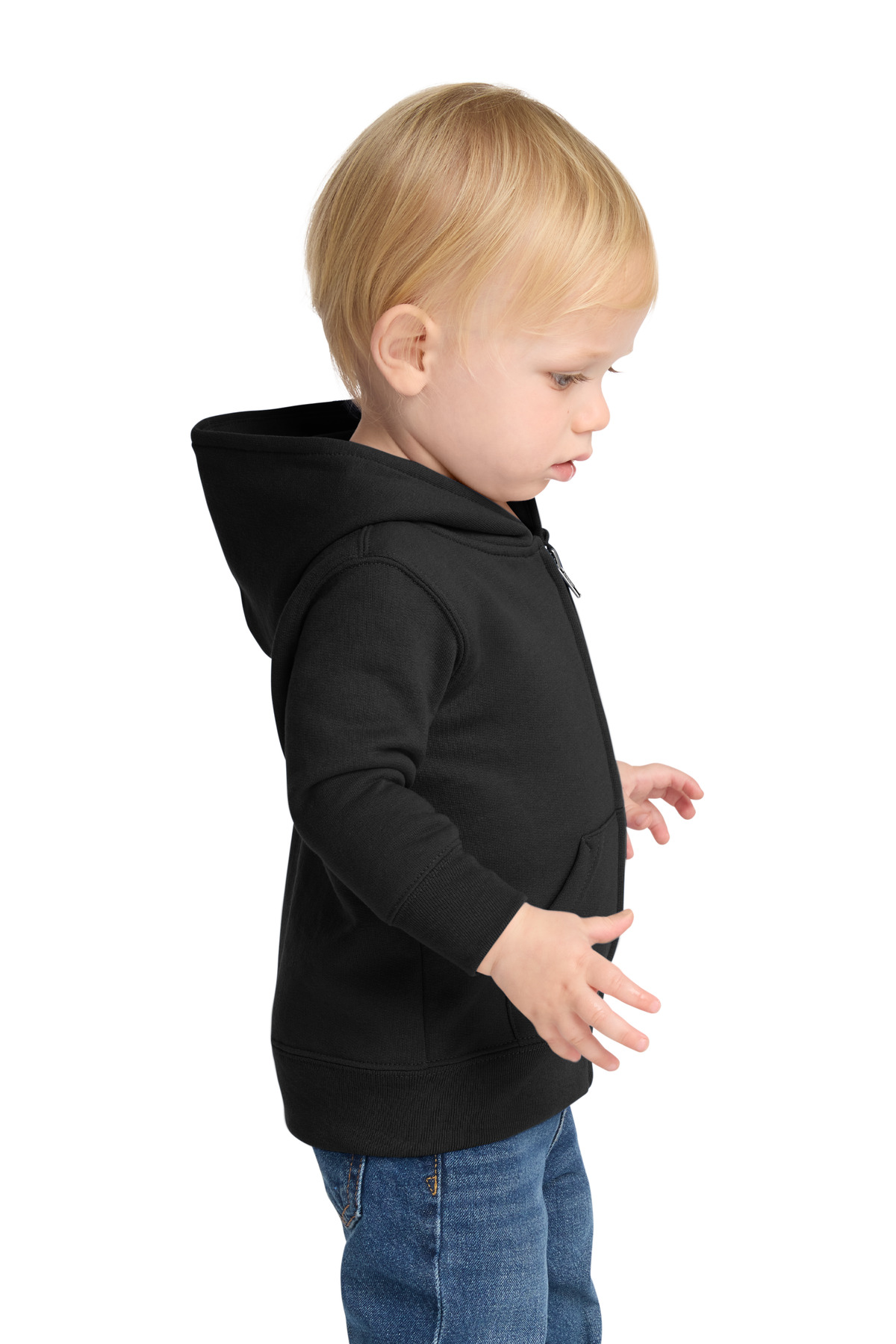 Port & Co Infant Core Fleece Full-Zip Hooded Sweatshirt. CAR78IZH
