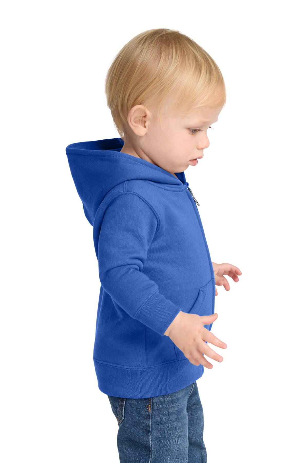 Port & Co Infant Core Fleece Full-Zip Hooded Sweatshirt. CAR78IZH