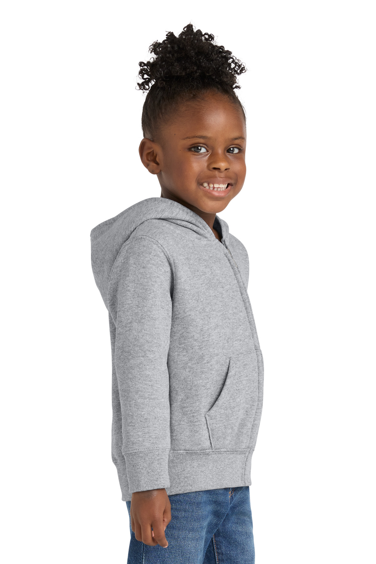 Port & Co Toddler Core Fleece Full-Zip Hooded Sweatshirt. CAR78TZH