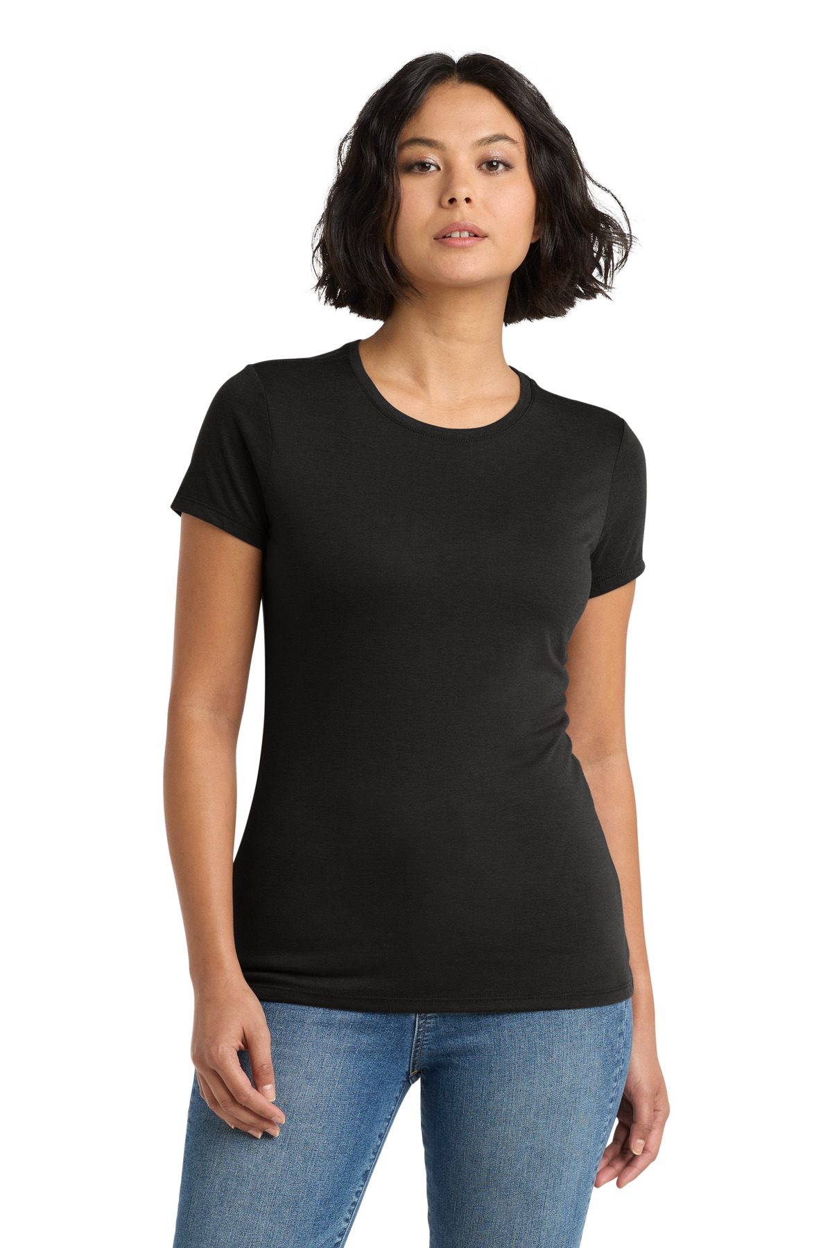 District ® Women's Perfect Tri ® Tee. DM130L - Black