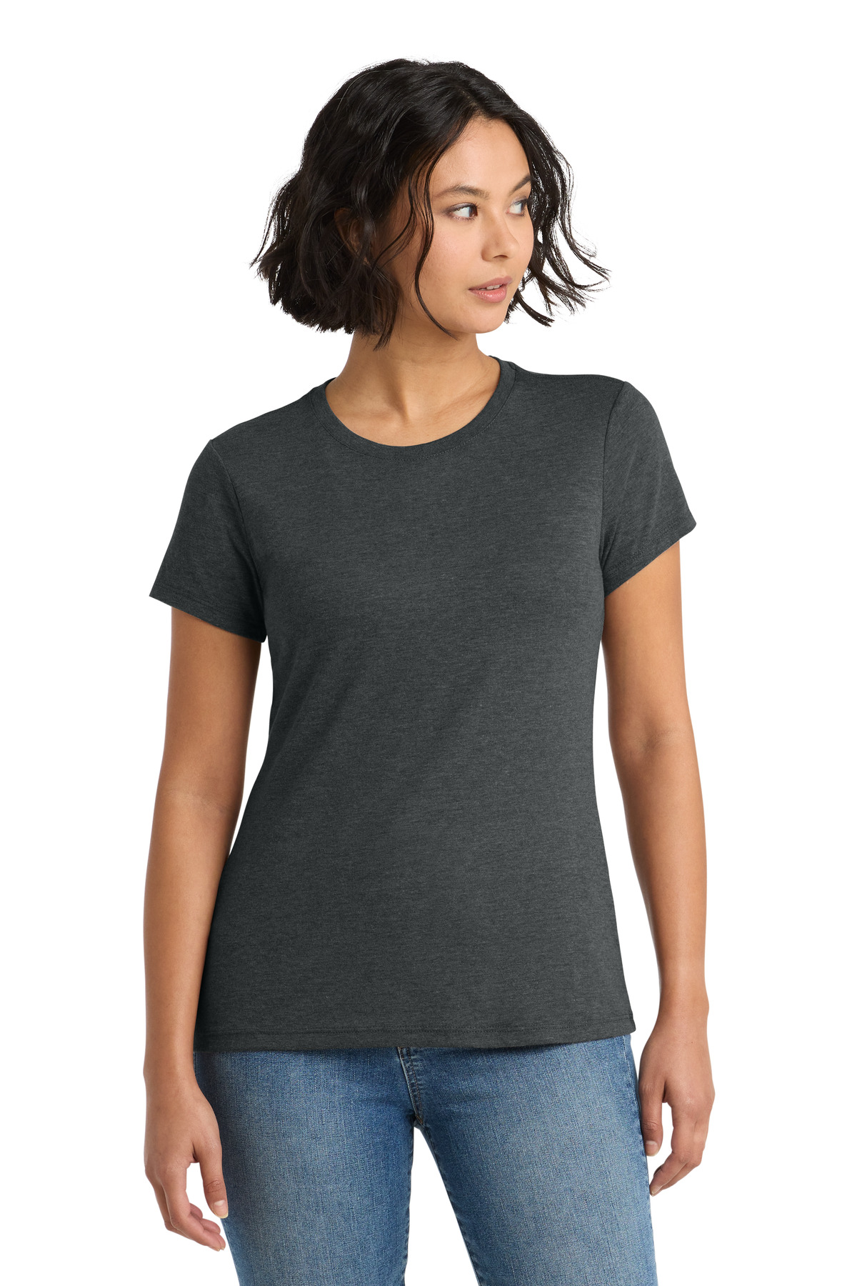 District ® Women's Perfect Tri ® Tee. DM130L - Black Frost