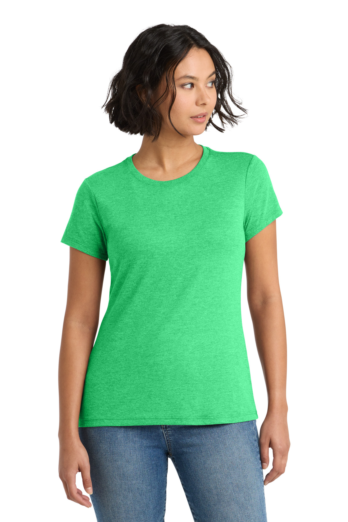 District ® Women's Perfect Tri ® Tee. DM130L - Green Frost