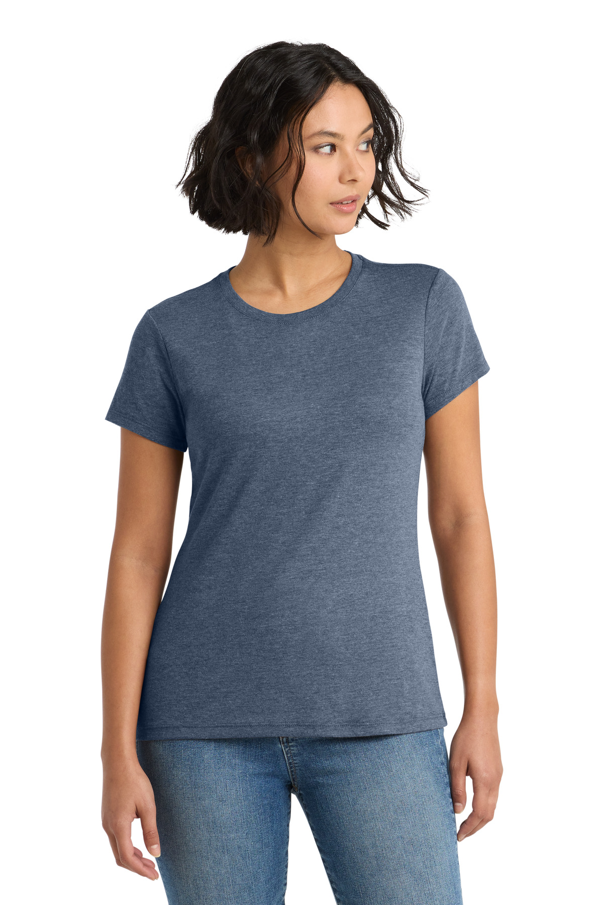 District ® Women's Perfect Tri ® Tee. DM130L - Navy Frost