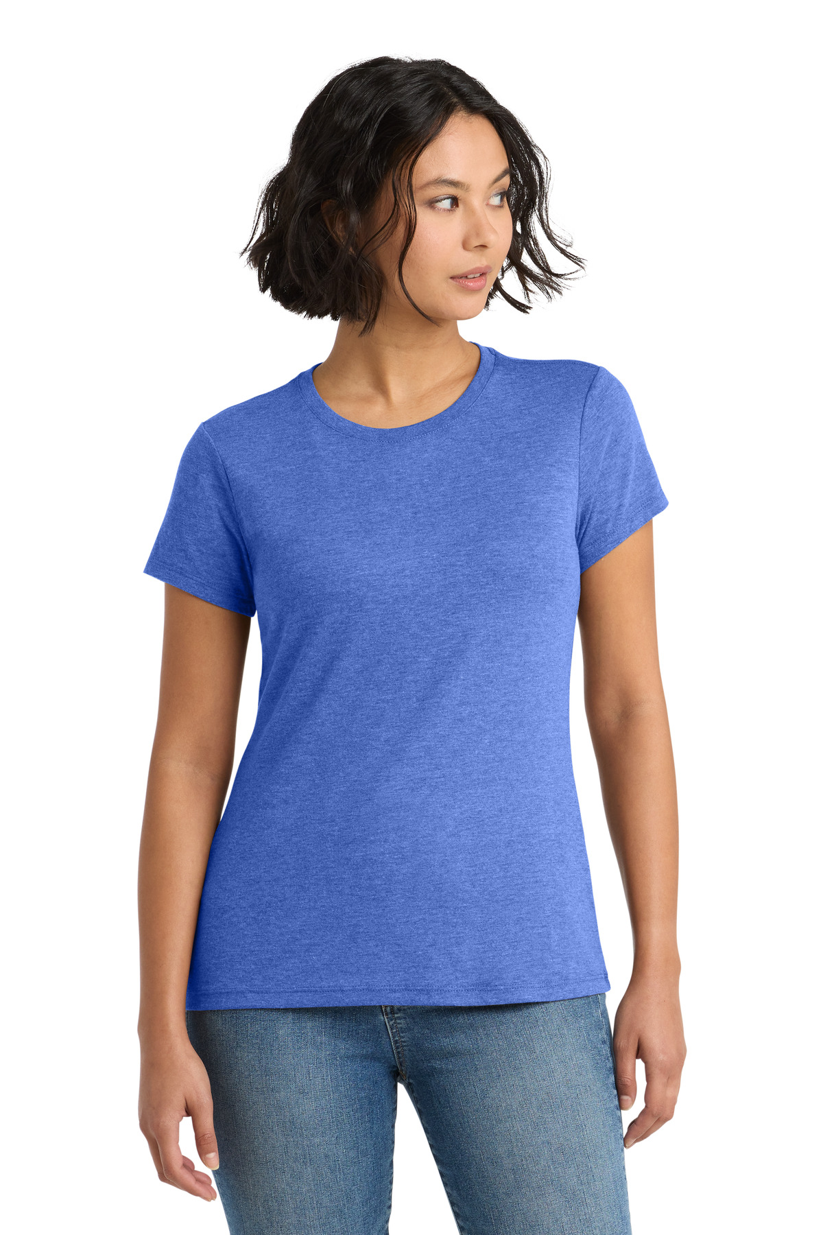 District ® Women's Perfect Tri ® Tee. DM130L - Royal Frost