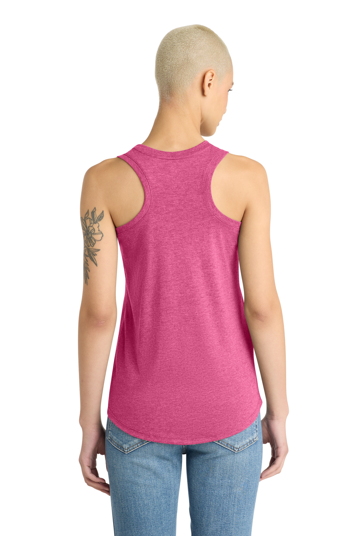 District Women's Perfect Tri Racerback Tank. DM138L