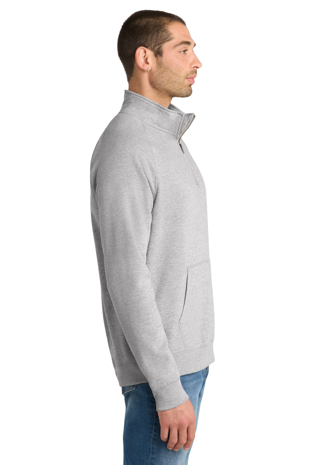 District Lightweight Fleece 1/4-Zip. DM392