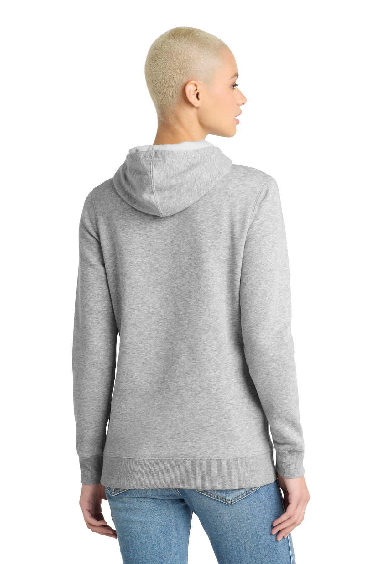 District Women's Lightweight Fleece Hoodie. DM493