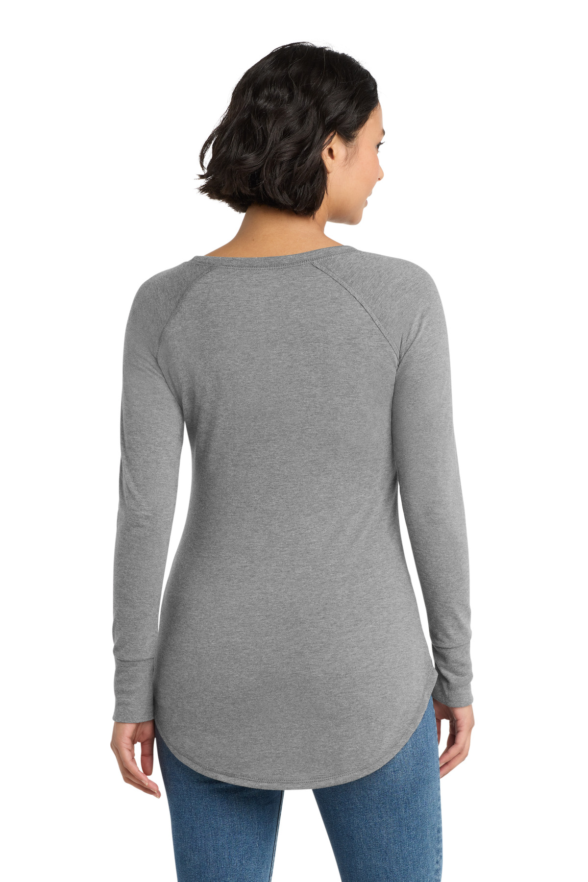 District Women's Perfect Tri Long Sleeve Tunic Tee. DT132L