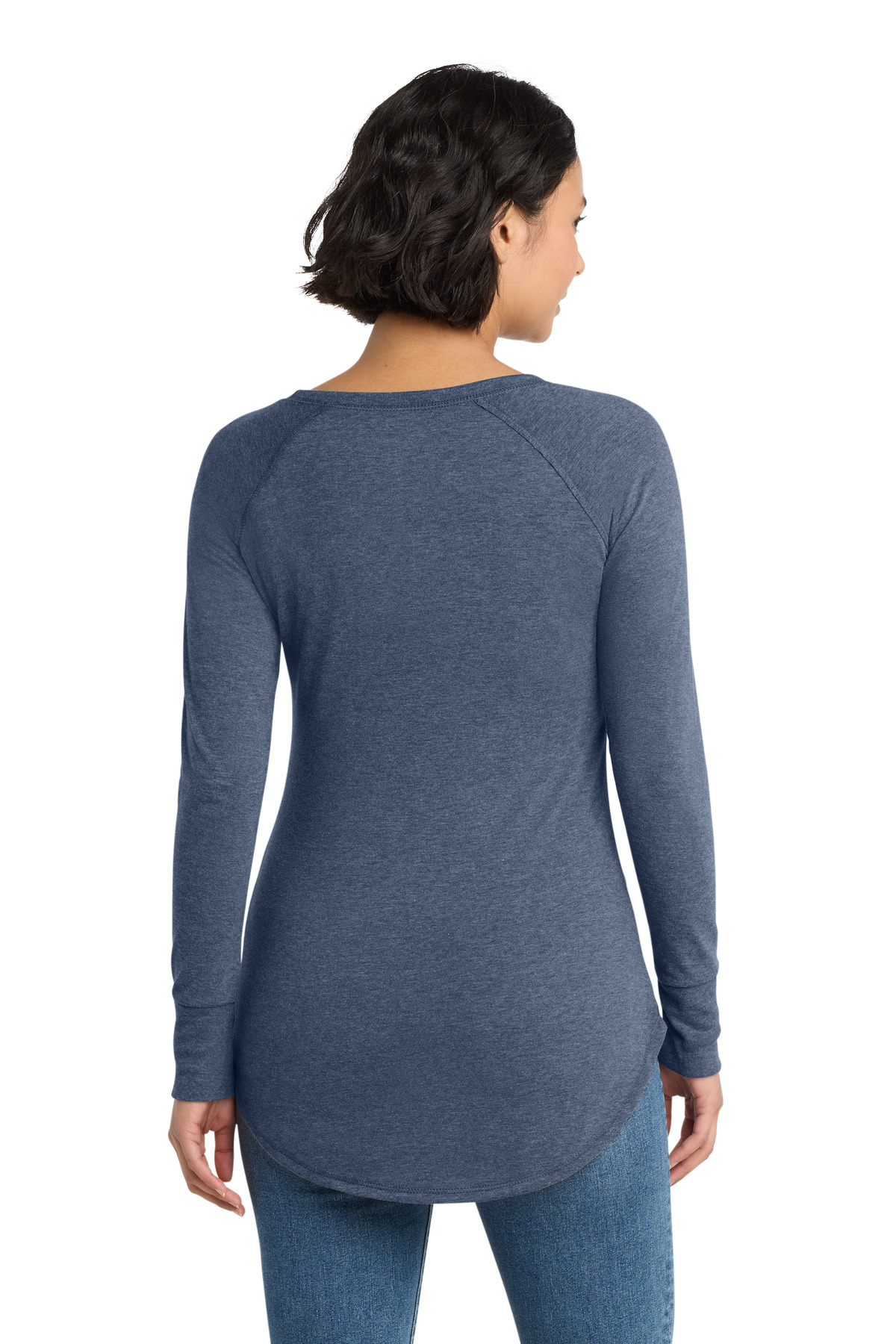 District Women's Perfect Tri Long Sleeve Tunic Tee. DT132L