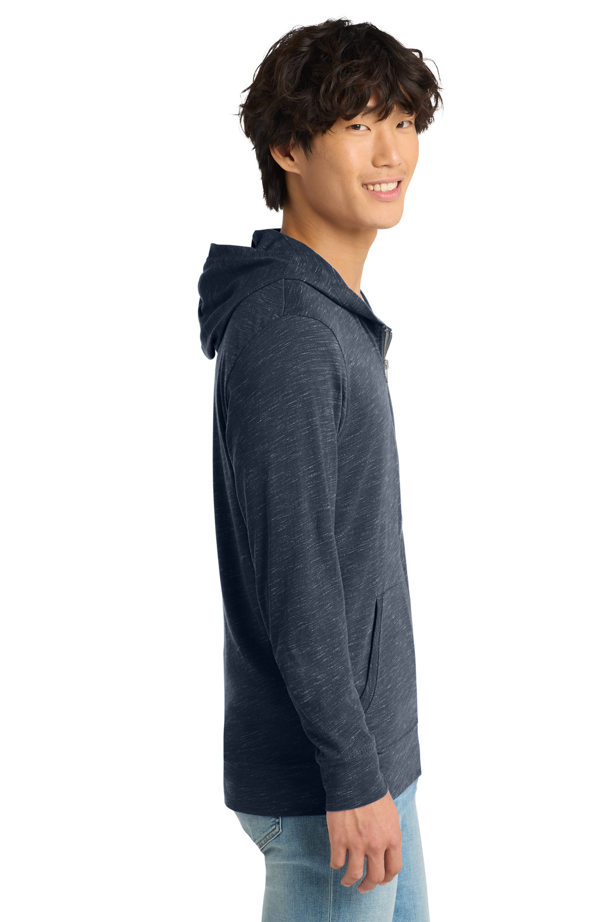 District Medal Full-Zip Hoodie. DT565
