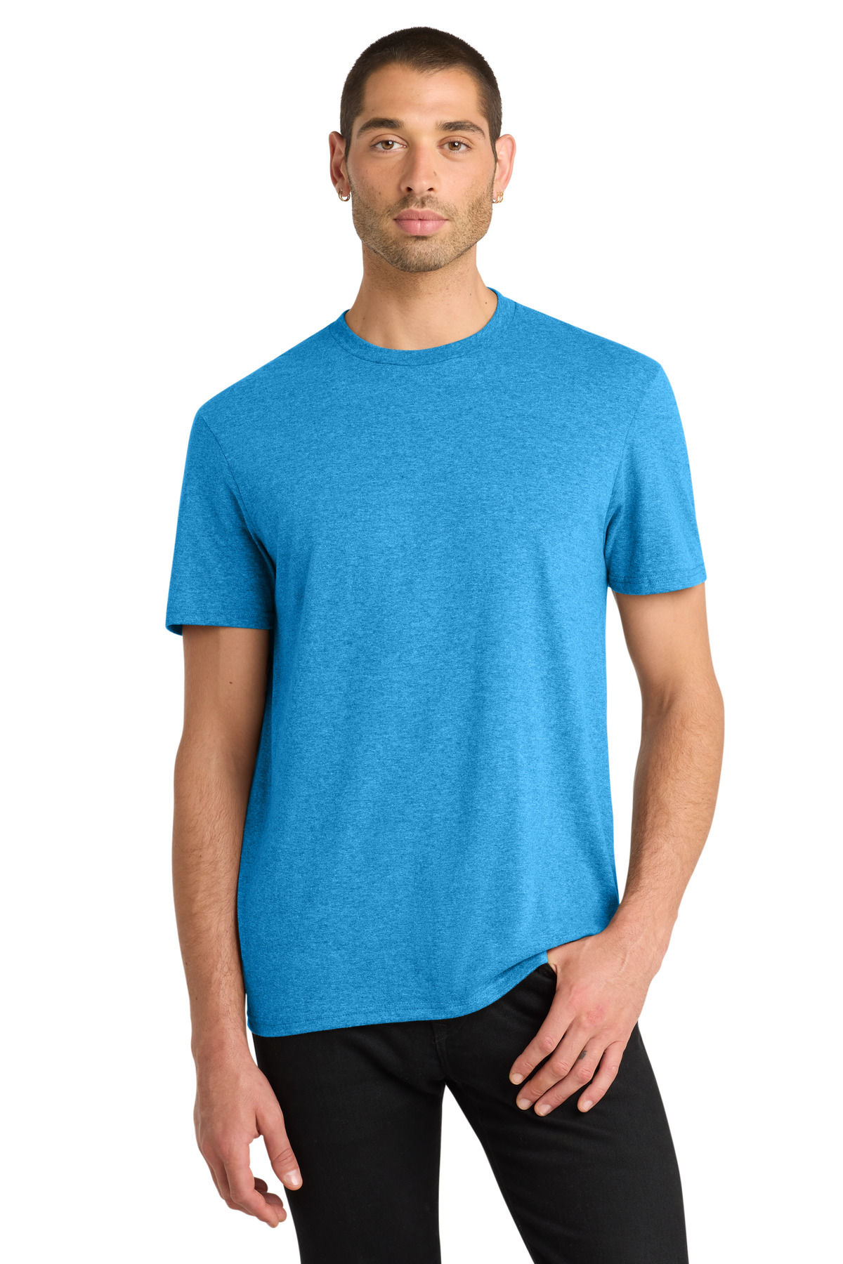 District DT6000 swatch in Heathered Bright Turquoise