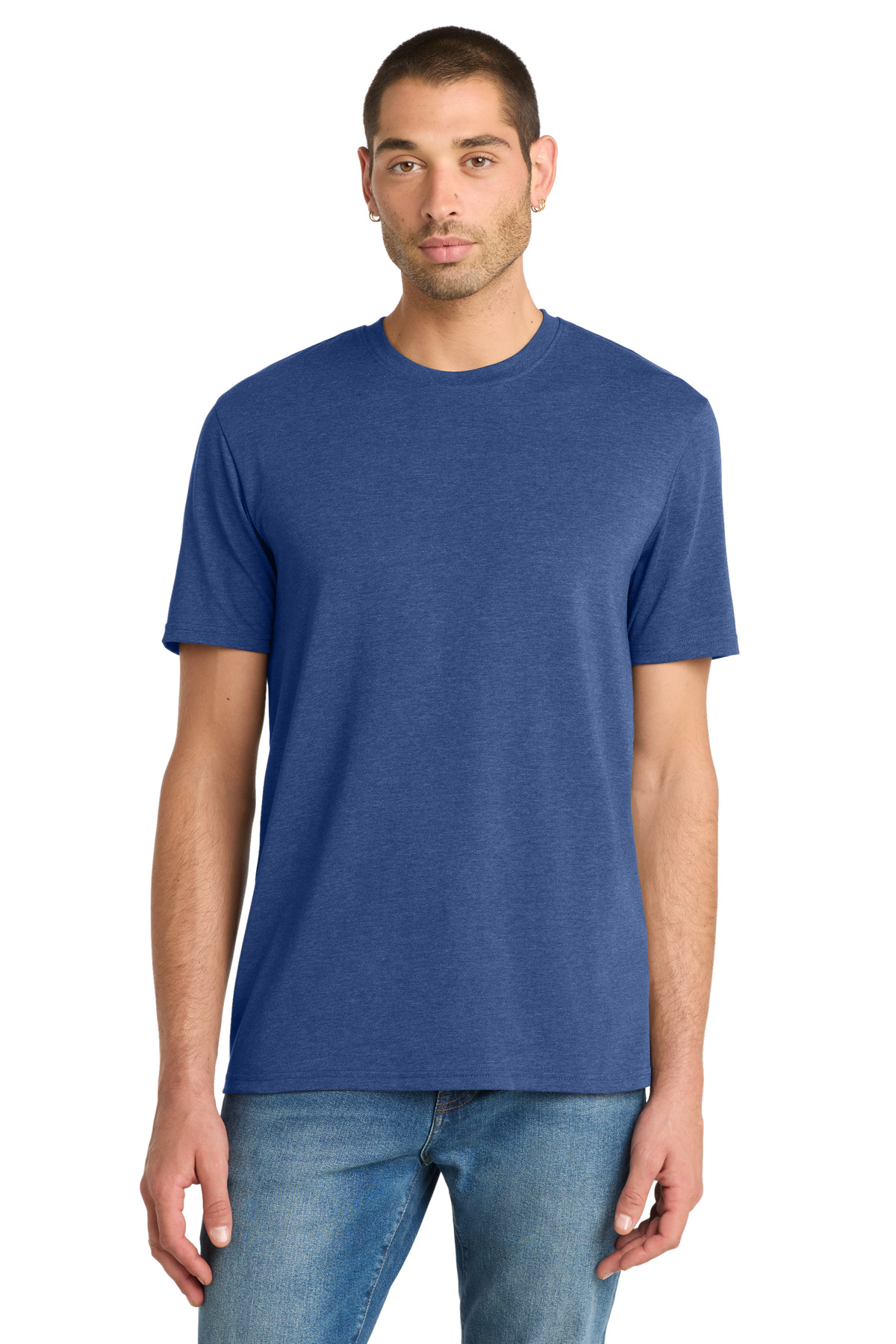 District ® Flex Tee DT7500 - Heathered Deep Royal