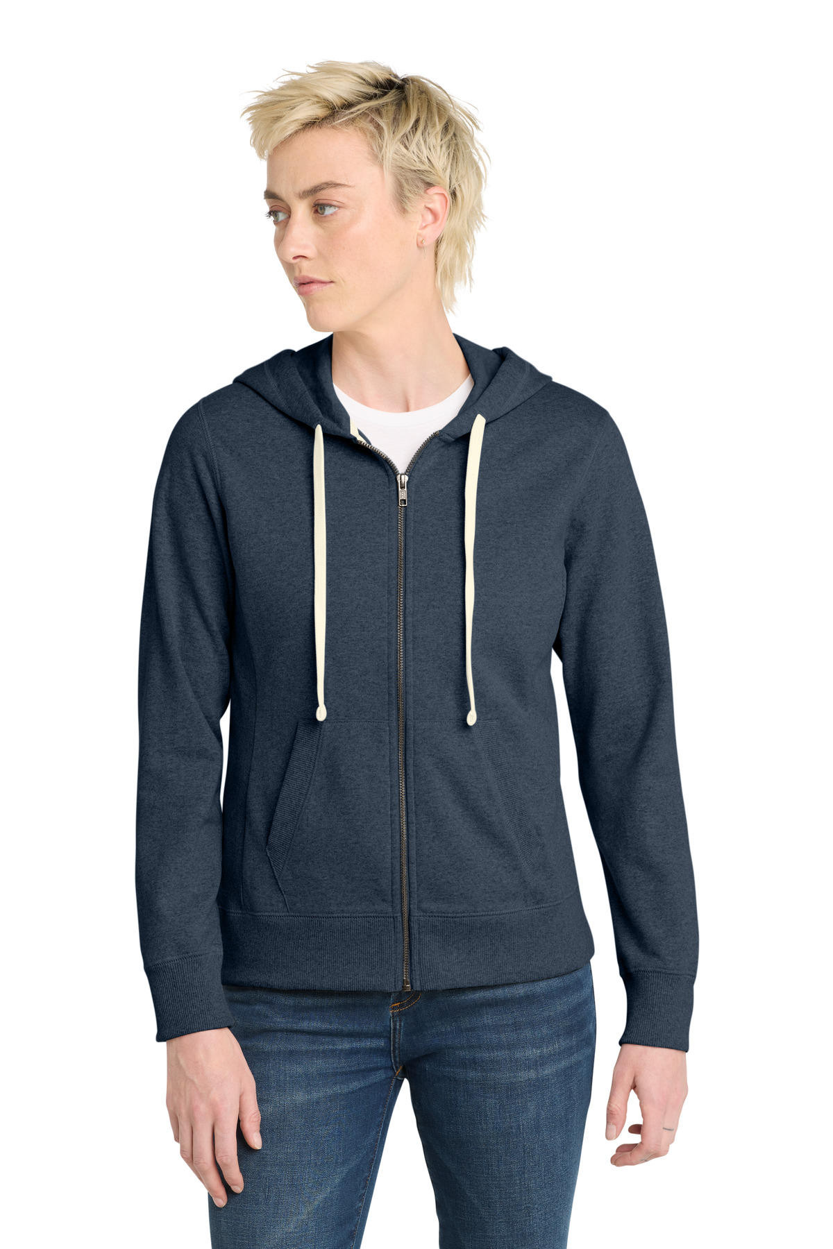 District Women's Re-Fleece Full-Zip Hoodie DT8103