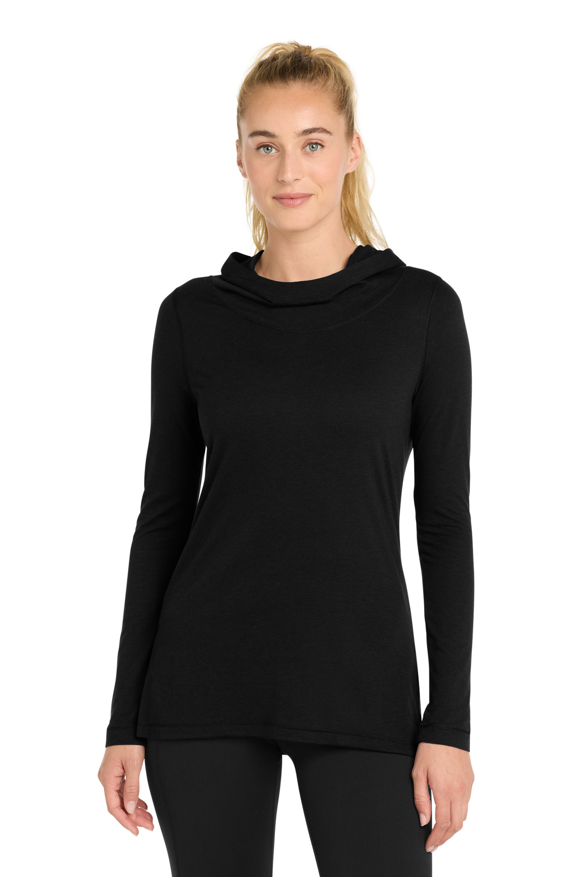 Sport-Tek ┬«  Women's PosiCharge  ┬«  Tri-Blend Wicking Long Sleeve Hoodie LST406