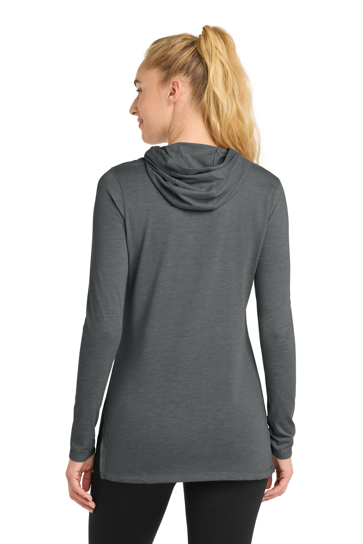 Sport-Tek Women's PosiCharge Tri-Blend Wicking Long Sleeve Hoodie LST406