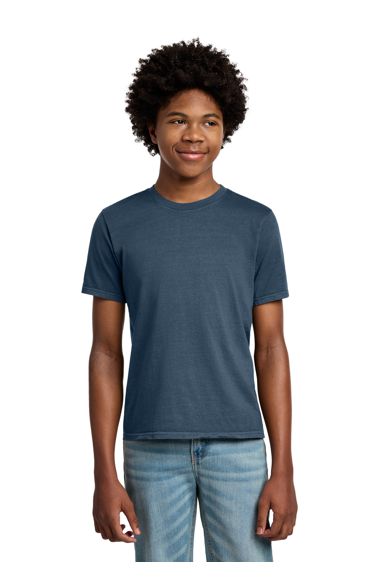 Port & Co ™ Youth Beach Wash ® Garment-Dyed Tee. PC099Y - Denim Blue