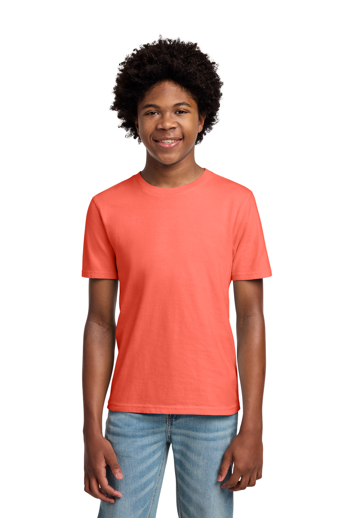 Port & Co ™ Youth Beach Wash ® Garment-Dyed Tee. PC099Y - Neon Coral
