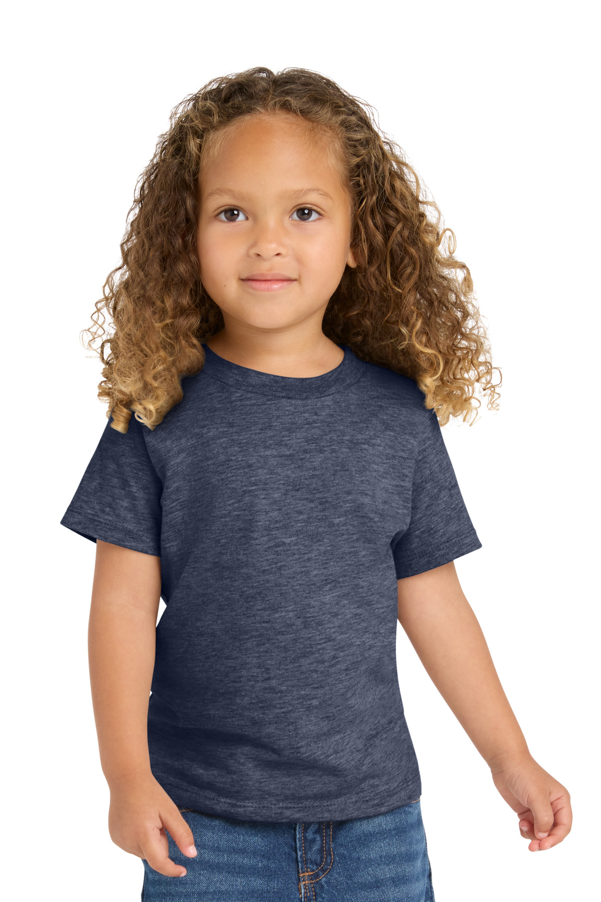 Port & Co PC450TD swatch in Heather Navy