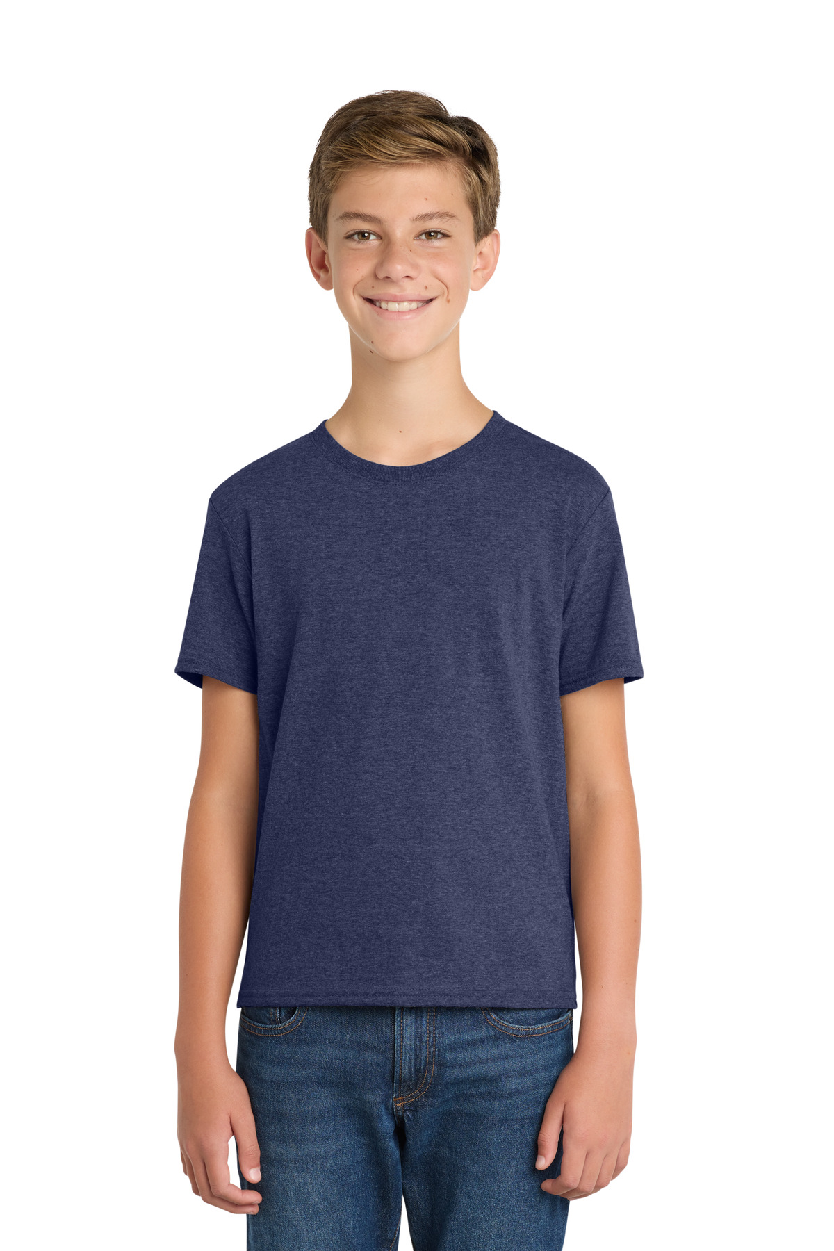Port & Co ™ Youth Fan Favorite ™ Blend Tee. PC455Y - Team Navy Heather