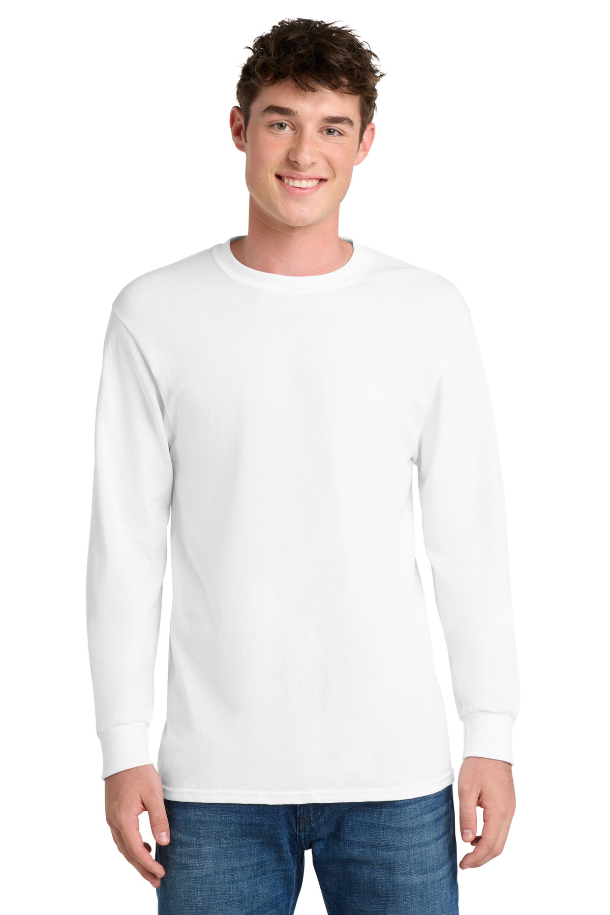 Port & Co Long Sleeve Core Blend Tee-Port & Co