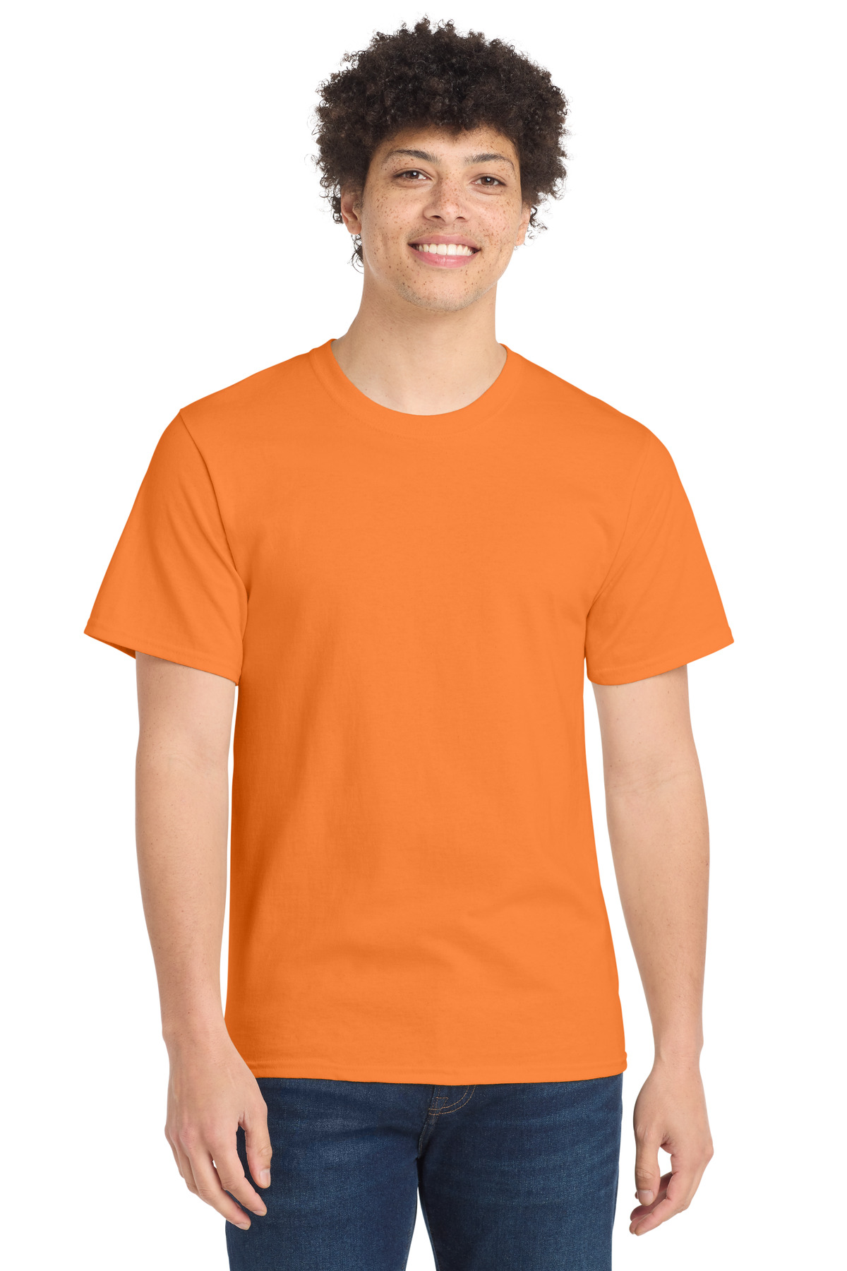 Port & Co ™ Essential Tee. PC61 - Orange Sherbet