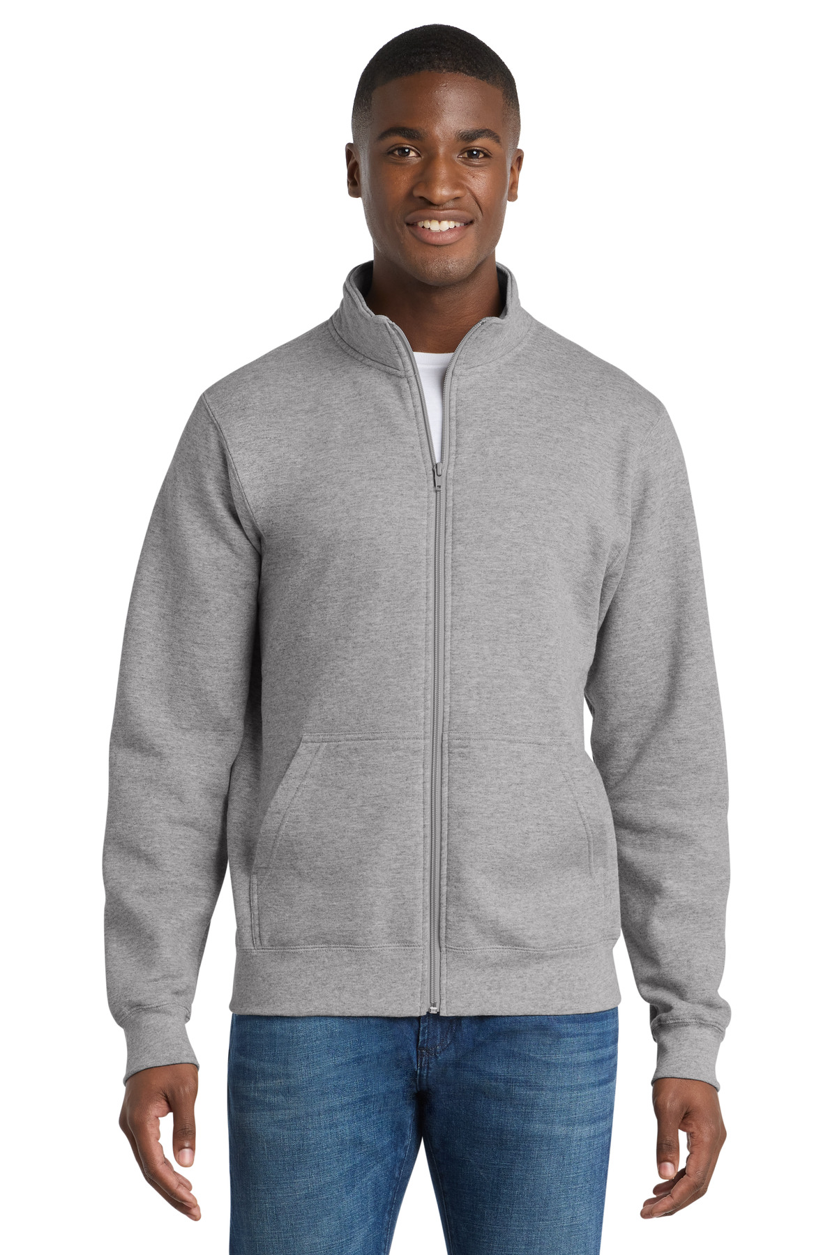 Port & Co Core Fleece Cadet Full-Zip Sweatshirt-Port & Company
