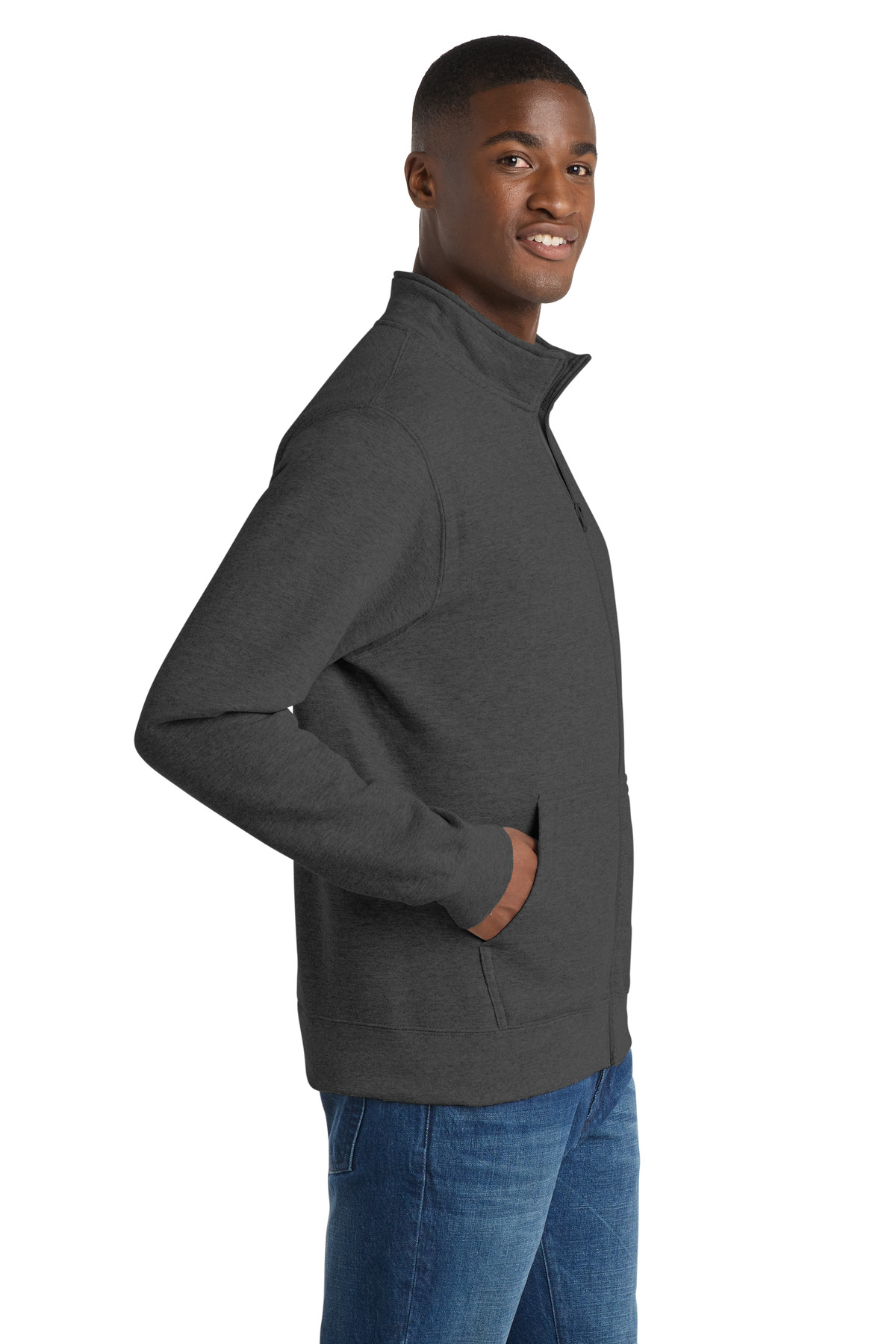Port & Co Core Fleece Cadet Full-Zip Sweatshirt PC78FZ