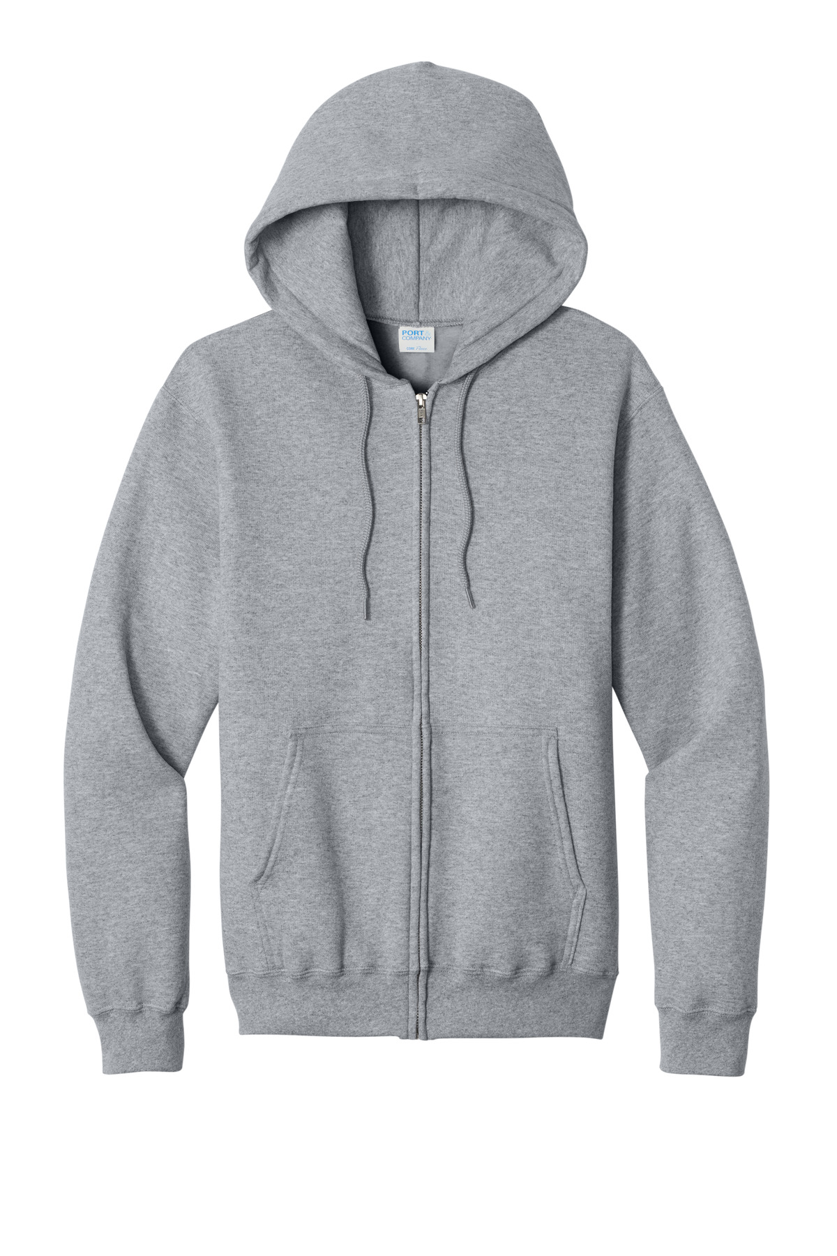 Port & Co Core Fleece Full-Zip Hooded Sweatshirt. PC78ZH