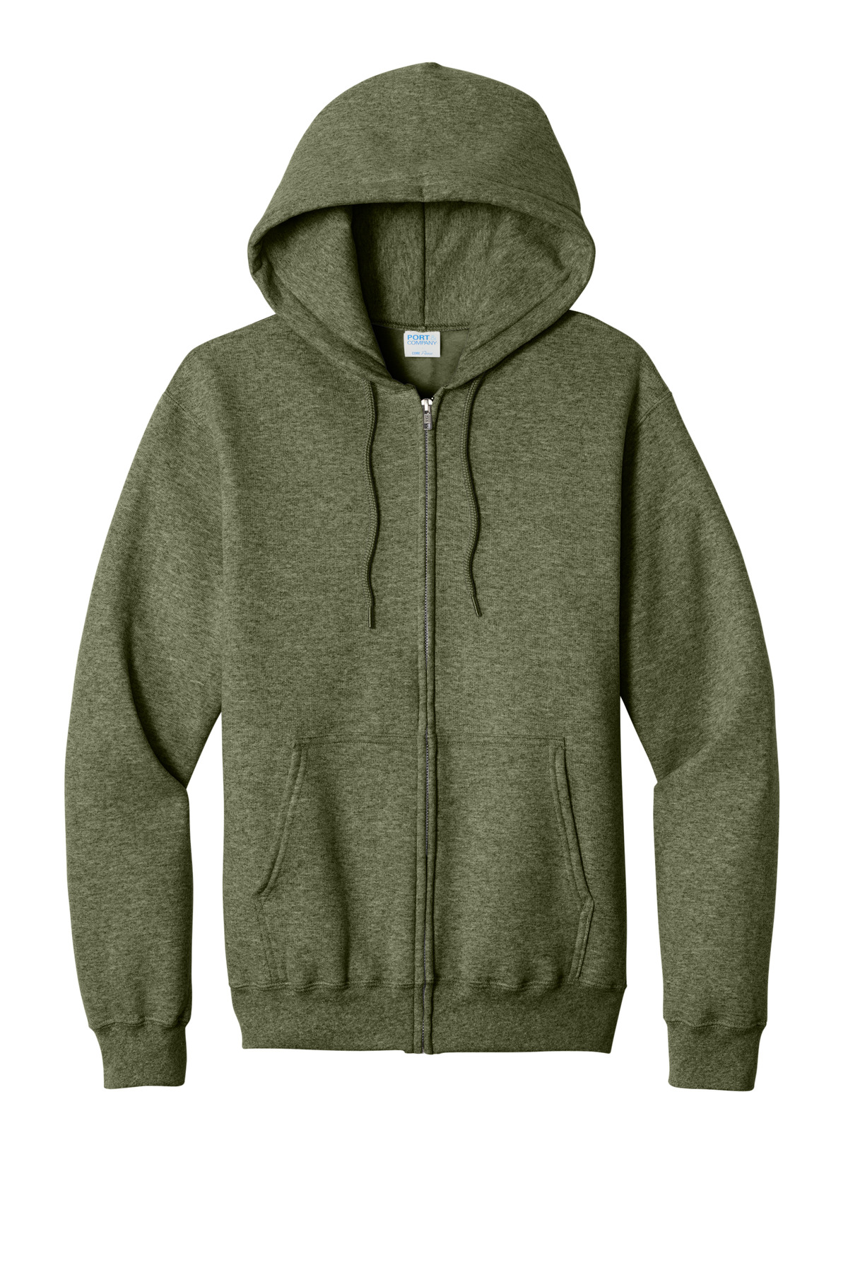 Port & Co Core Fleece Full-Zip Hooded Sweatshirt. PC78ZH