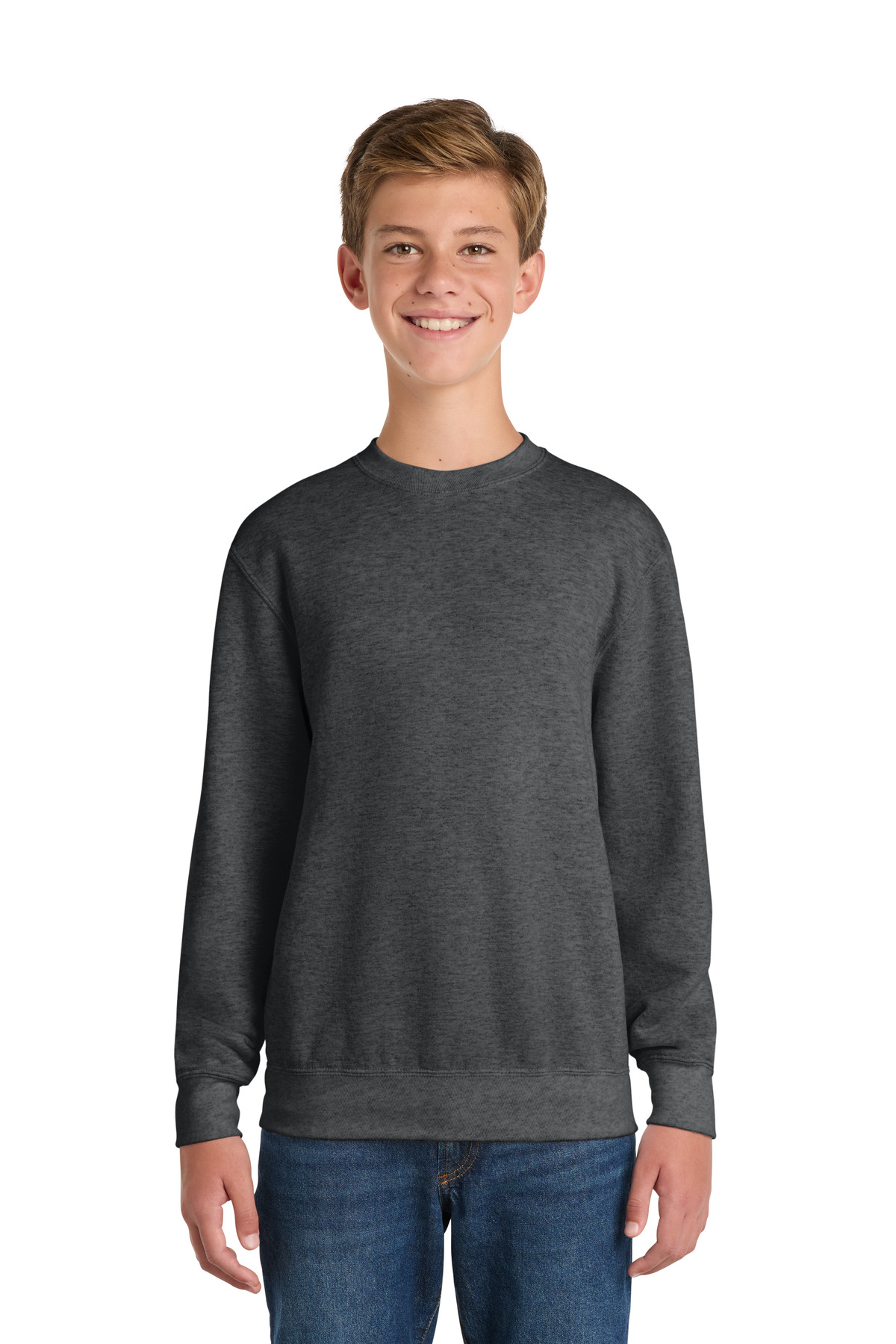 Port & Co ™ Youth Core Fleece Crewneck Sweatshirt. PC90Y