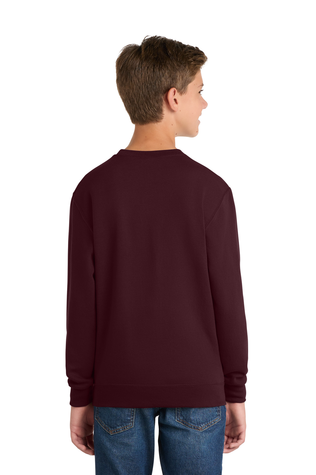 Port & Co Youth Core Fleece Crewneck Sweatshirt. PC90Y