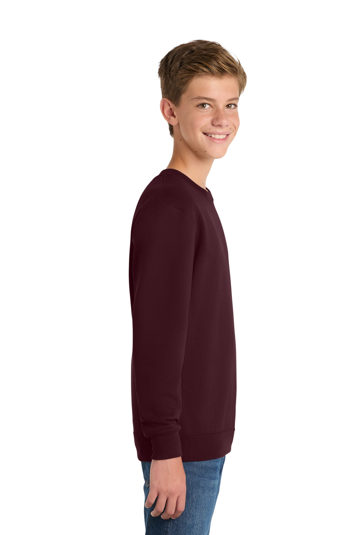Port & Co Youth Core Fleece Crewneck Sweatshirt. PC90Y