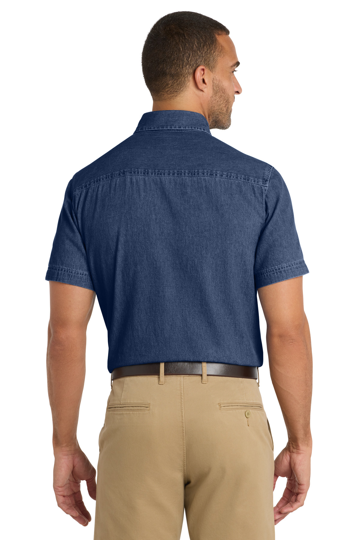 Port & Co Short Sleeve Value Denim Shirt. SP11