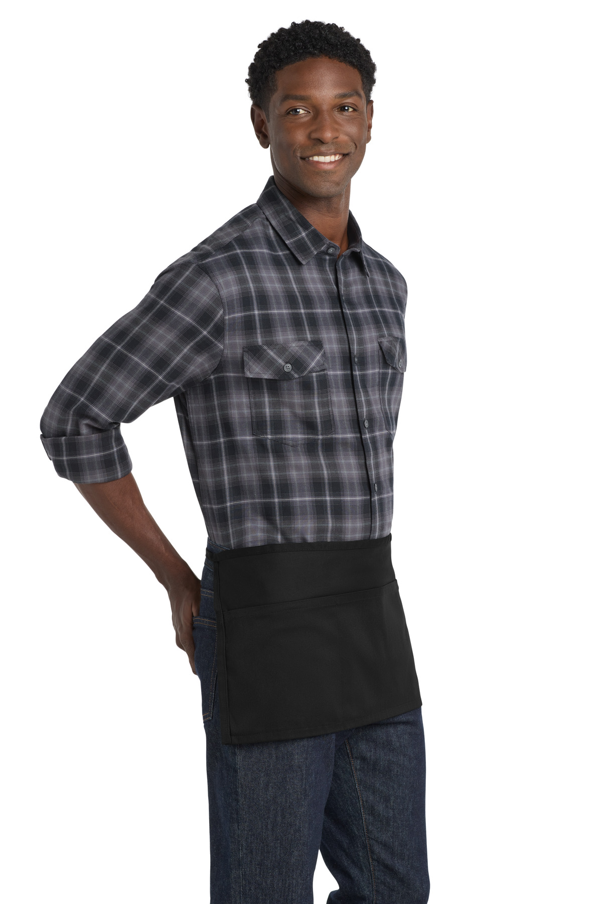 Port Authority Easy Care Reversible Waist Apron with Stain Release. A707