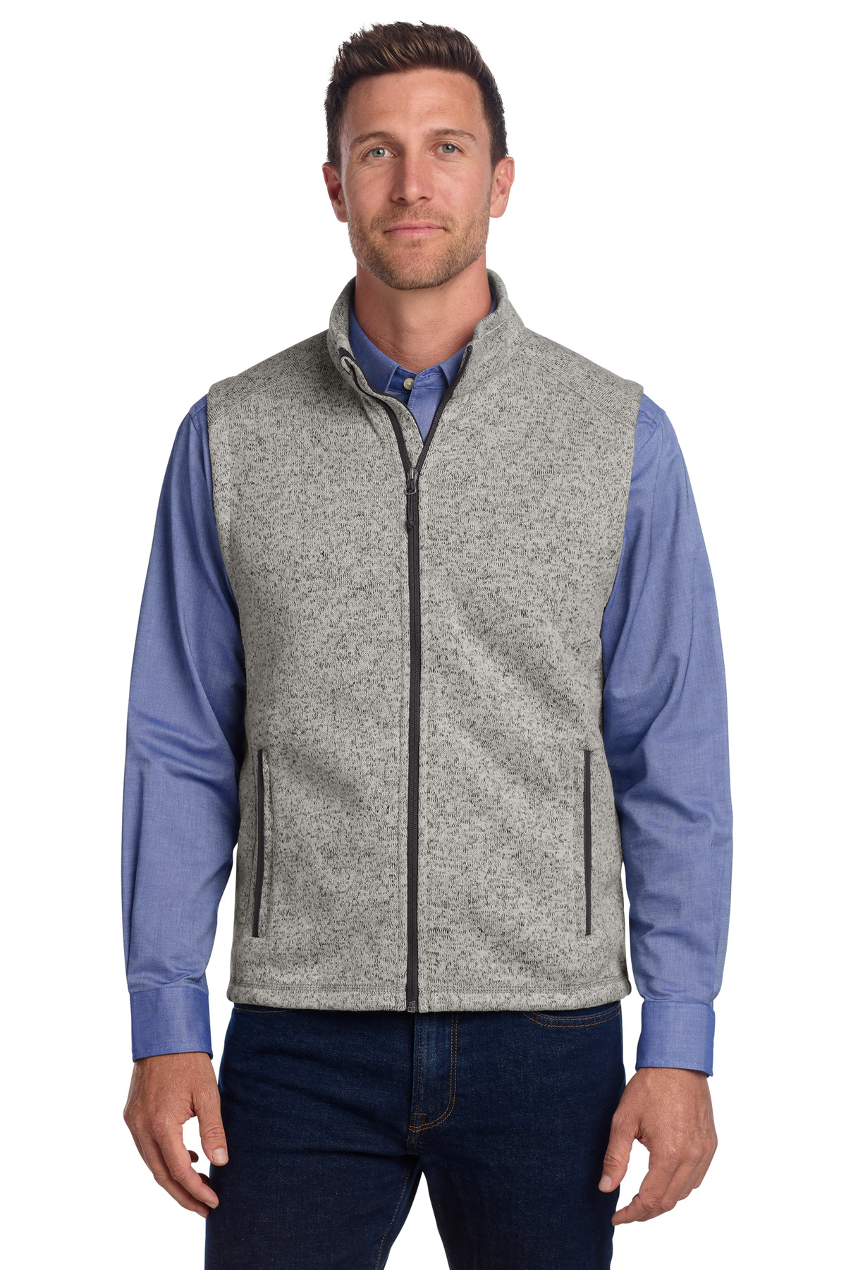 Port Authority ® Sweater Fleece Vest F236 - Image 2