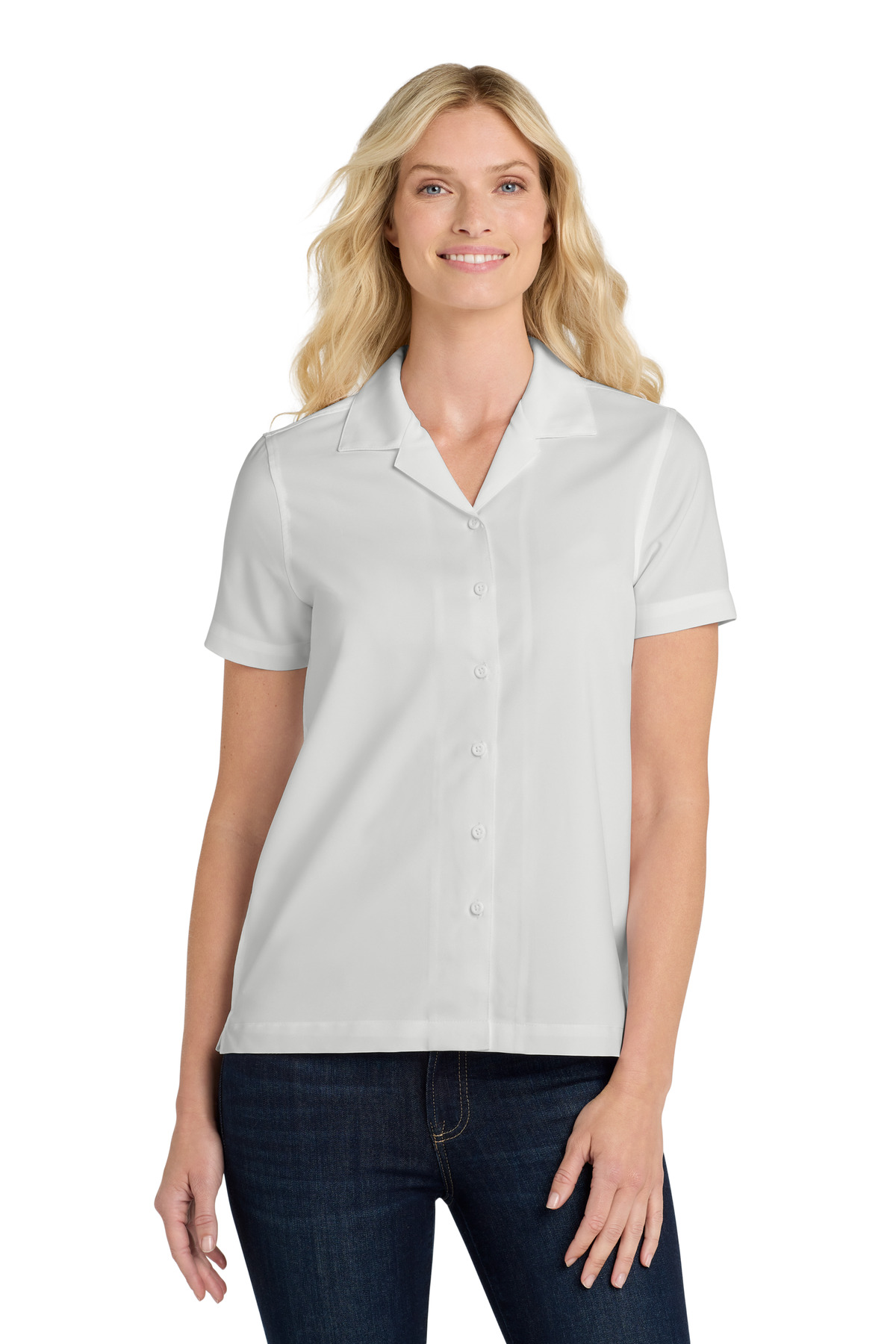 Port Authority ® Women's Short Sleeve Performance Staff Shirt LW400 - Image 3