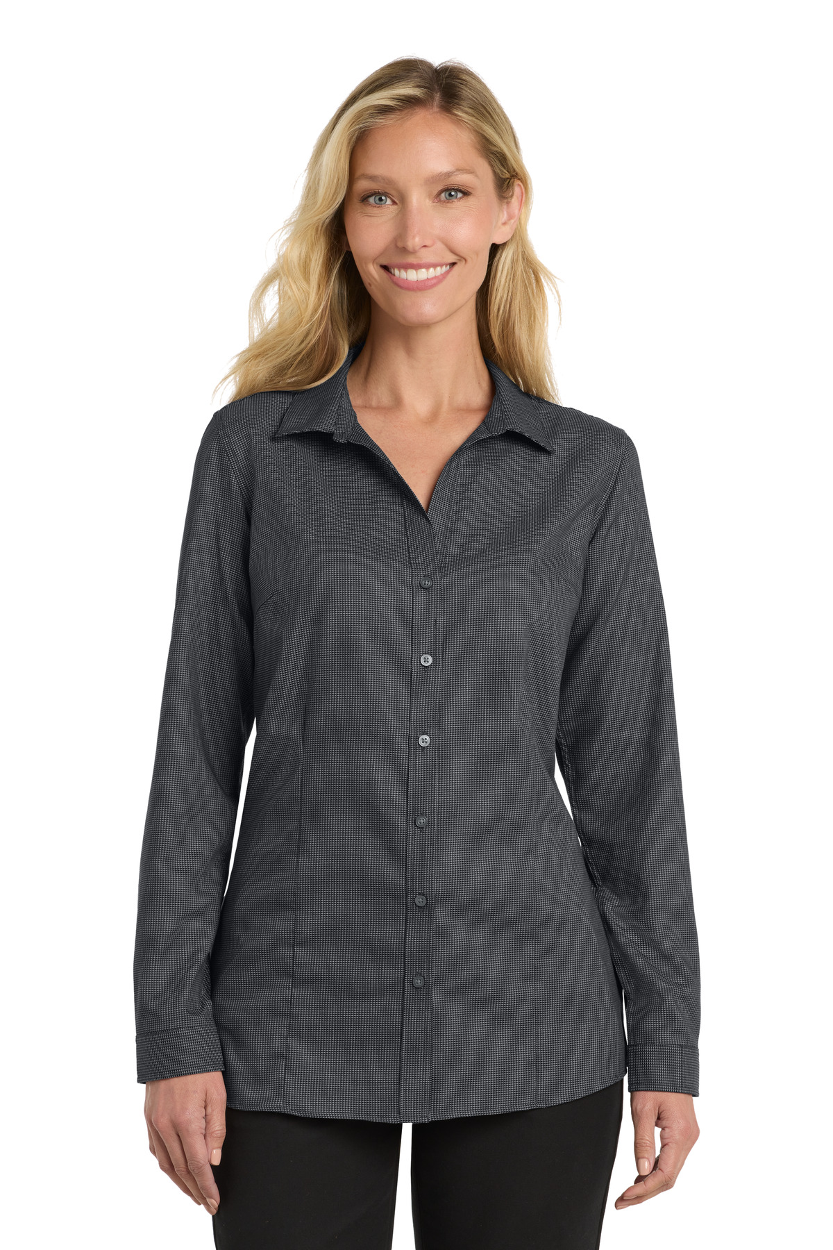  DISCONTINUED  Port Authority  ┬«  Women's Pincheck Easy Care Shirt LW645