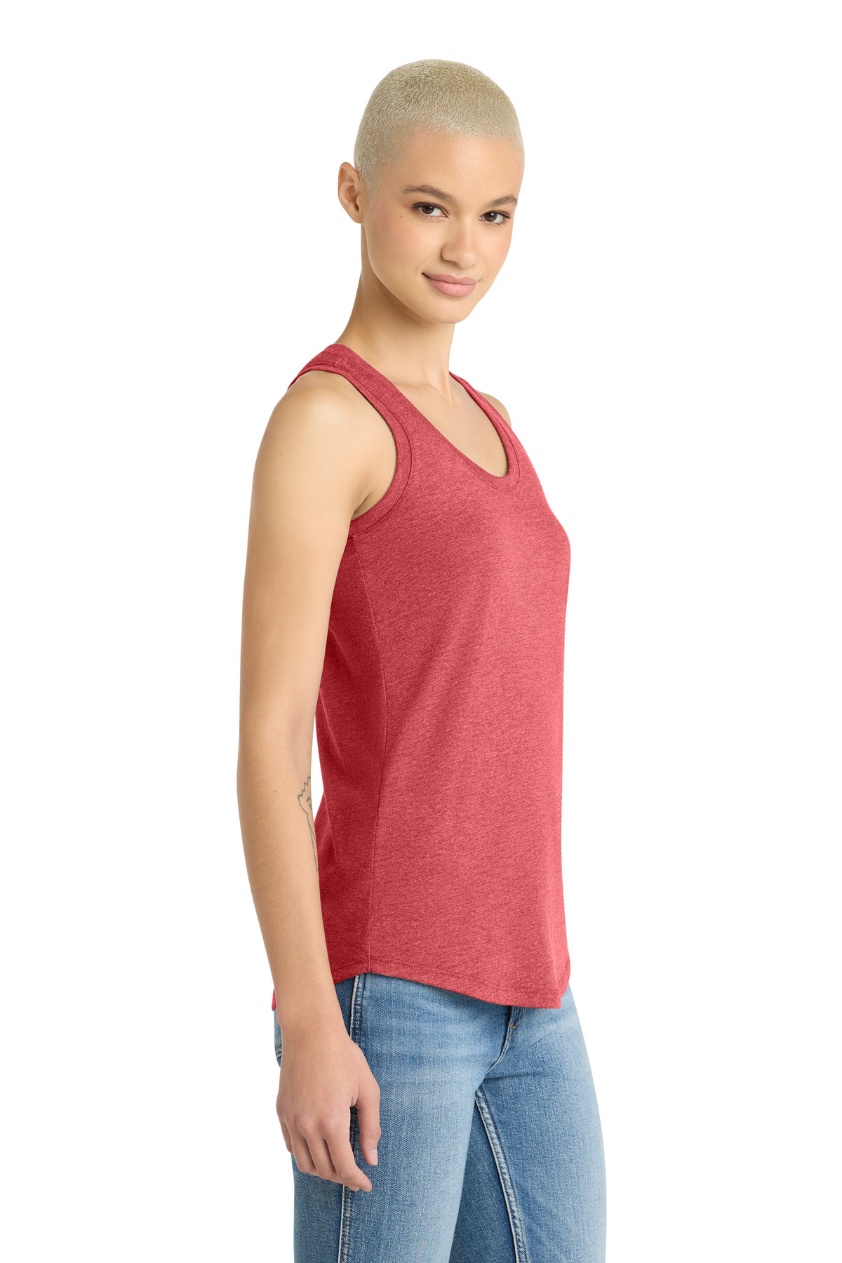 District Women's Perfect Tri Racerback Tank. DM138L