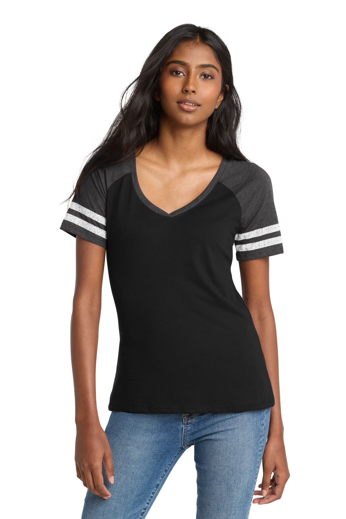 District Women&#8216;s Game V-Neck Tee-District