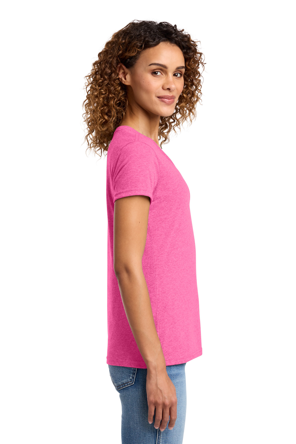Port & Co Women's Fan Favorite Blend V-Neck Tee. LPC455V