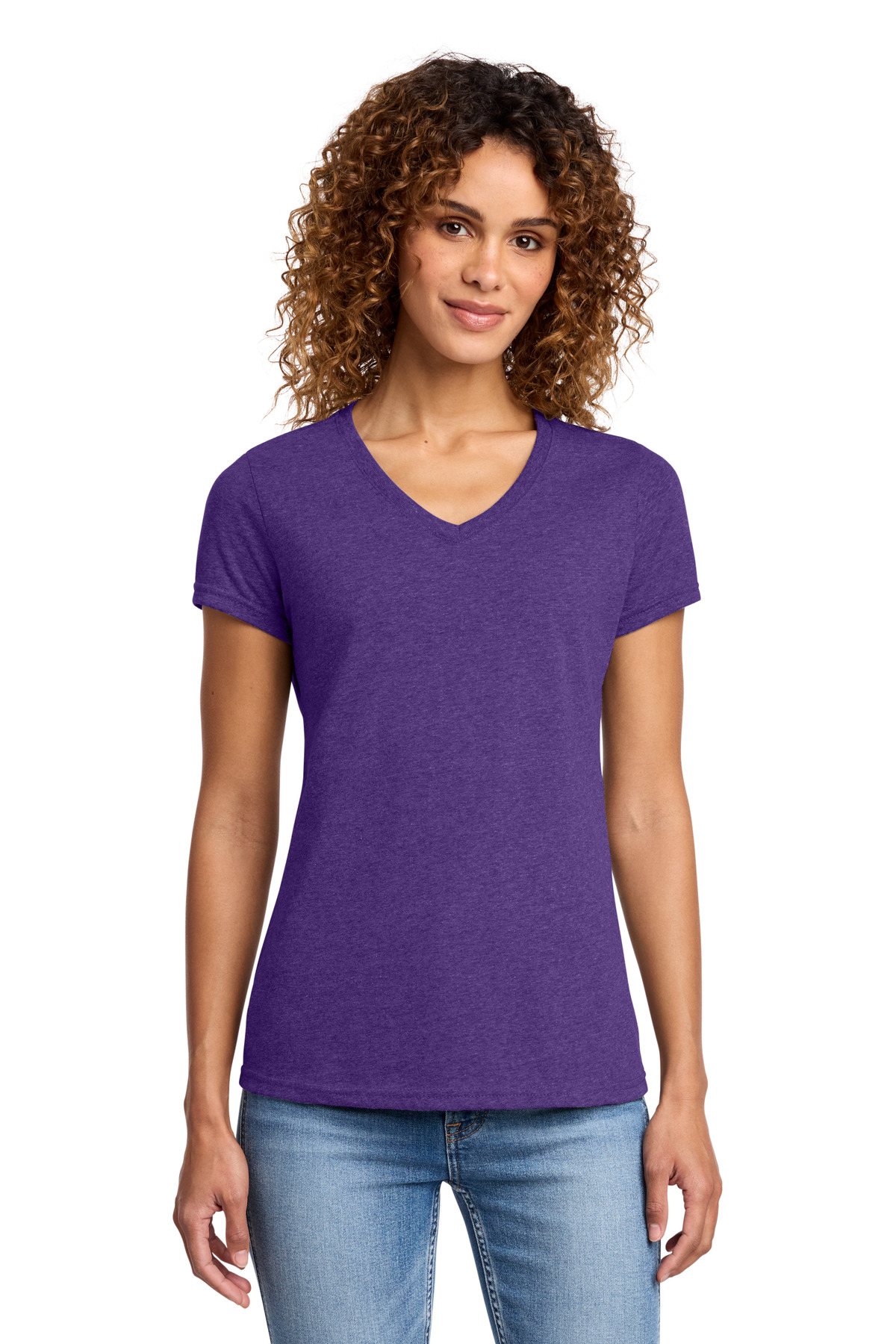 Port & Co LPC455V swatch in Team Purple Heather