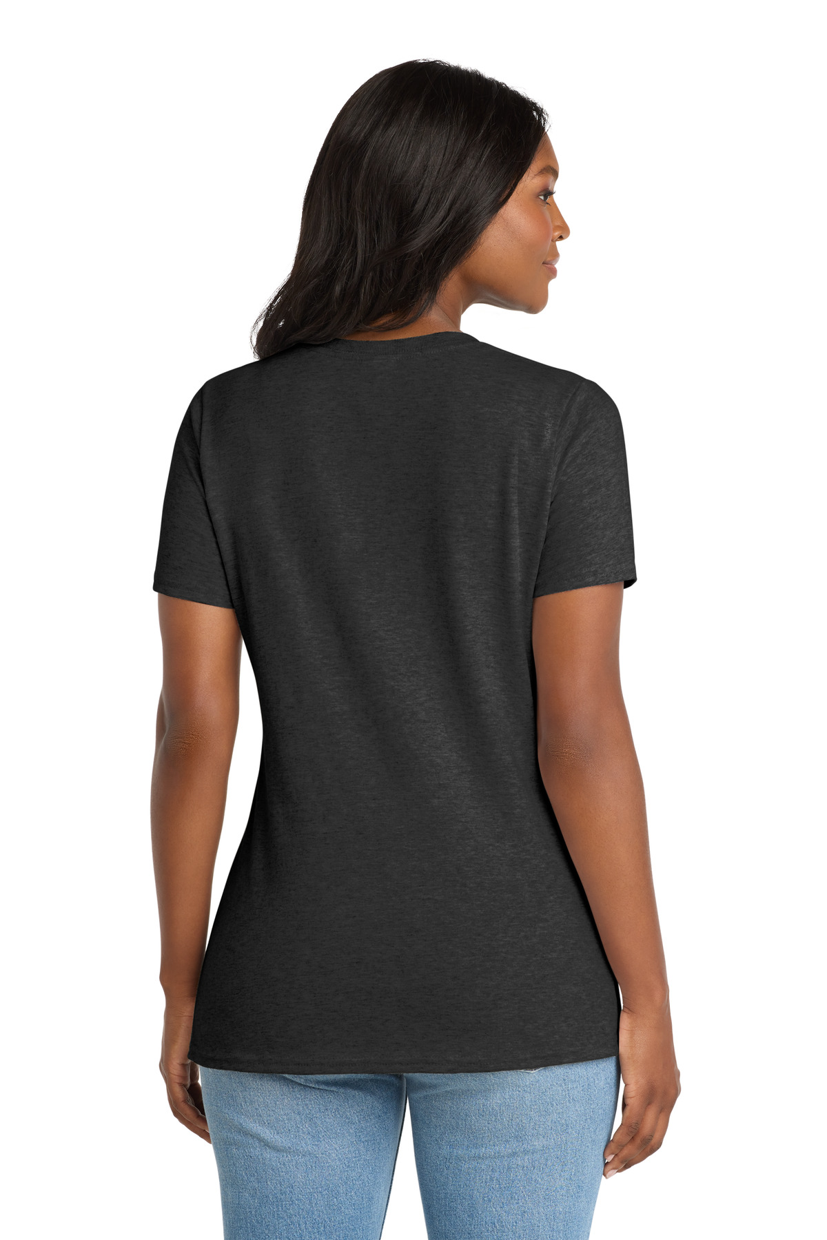 Port & Co Women's Core Cotton V-Neck Tee. LPC54V