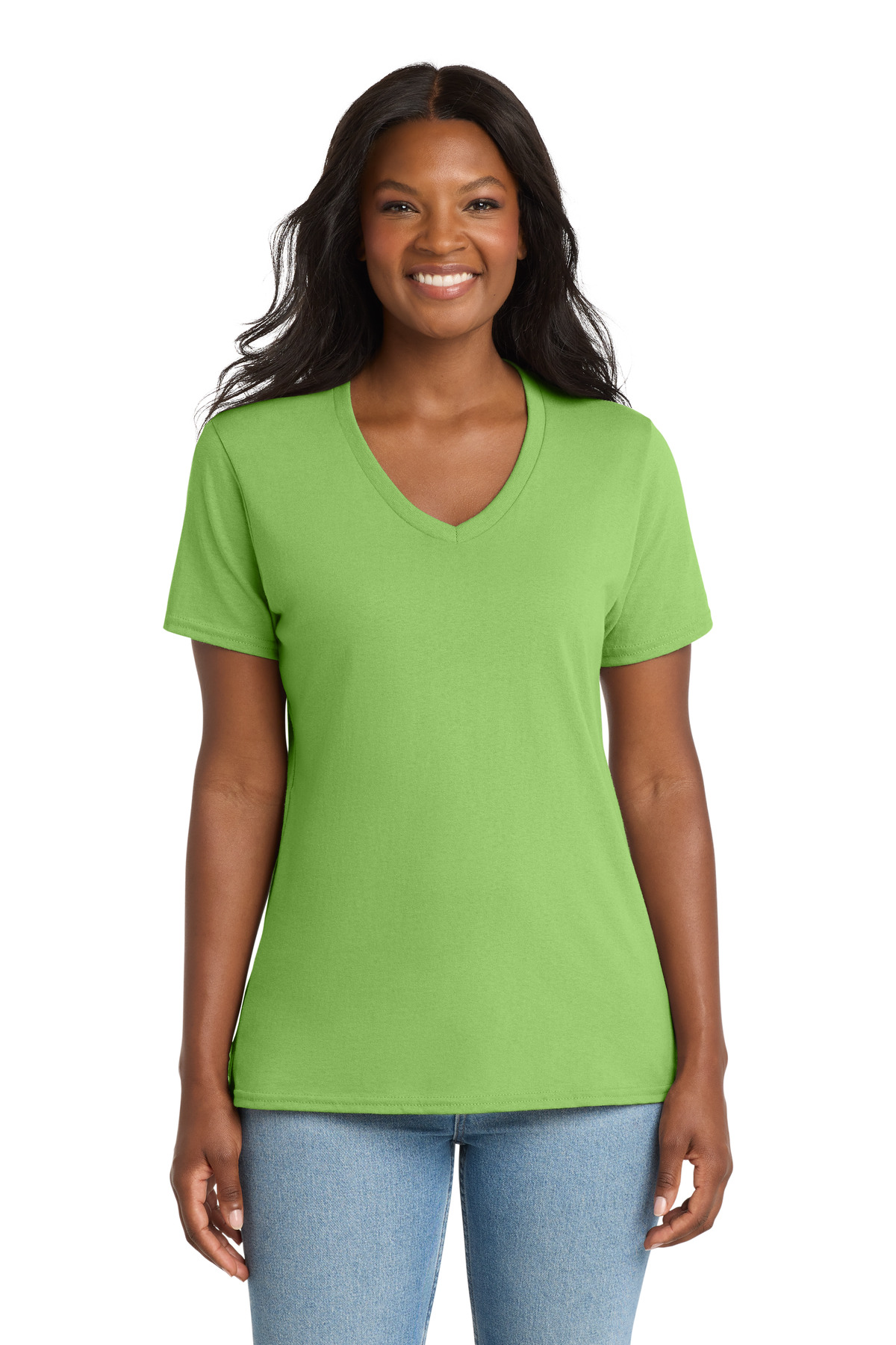Port & Co LPC54V swatch in Lime