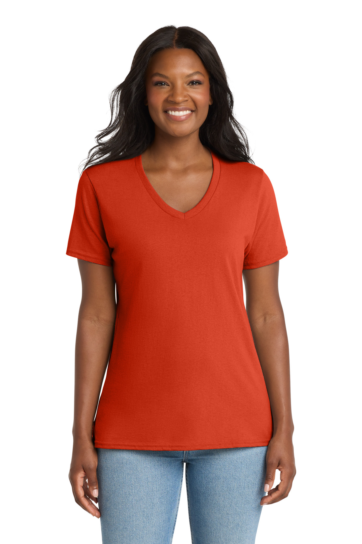 Port & Co LPC54V swatch in Orange