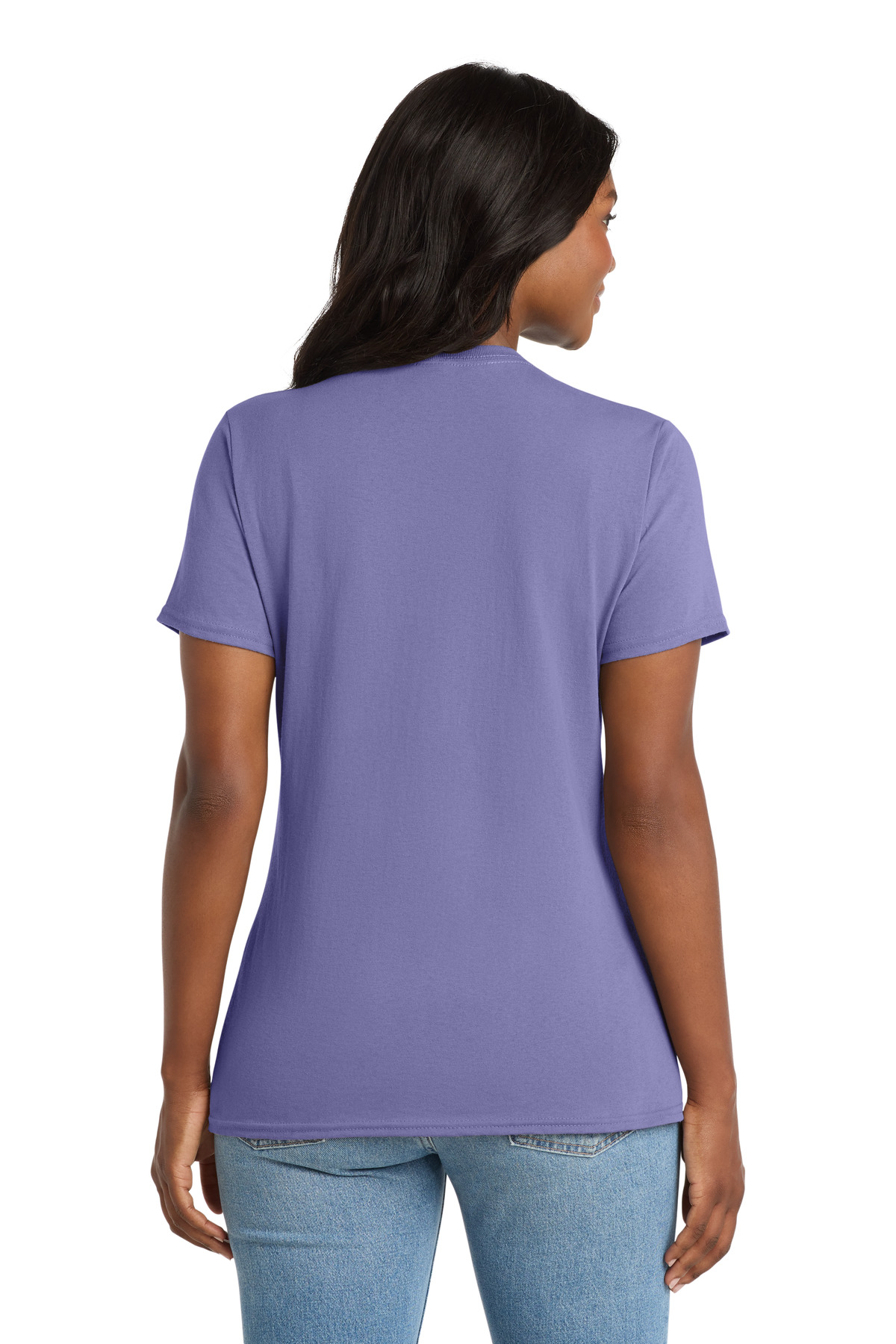 Port & Co Women's Core Cotton V-Neck Tee. LPC54V