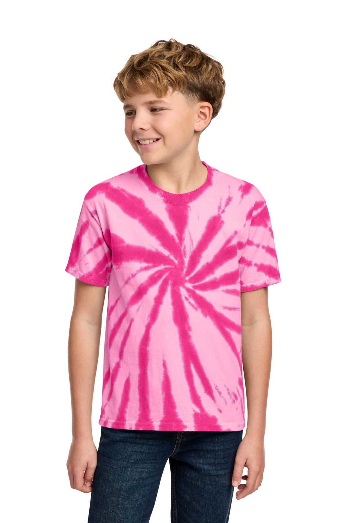 Youth Tie-Dye Tee - Pink