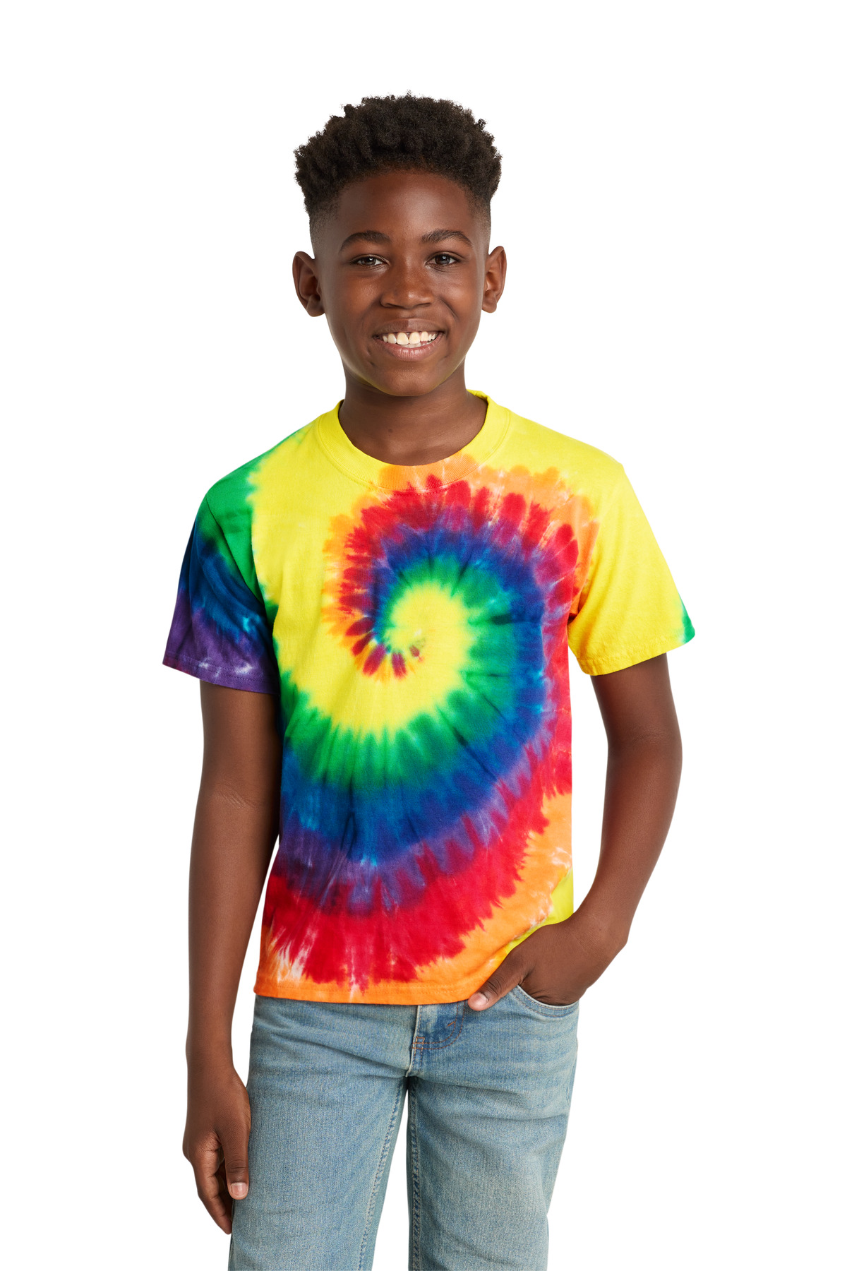 Port & Co Youth Tie-Dye Tee. PC147Y