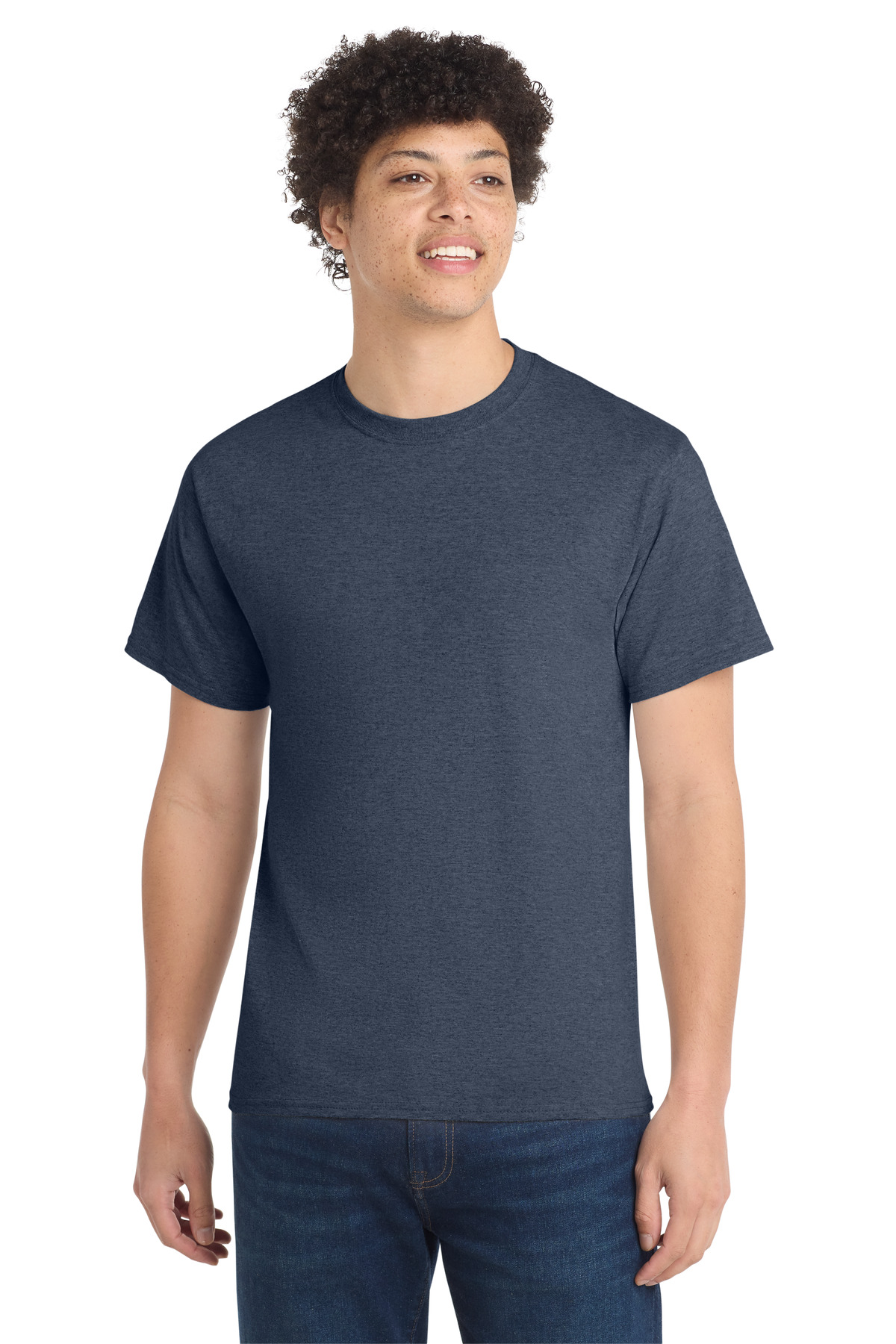 Port & Co ™ Tall Core Cotton Tee PC54T - Heather Navy