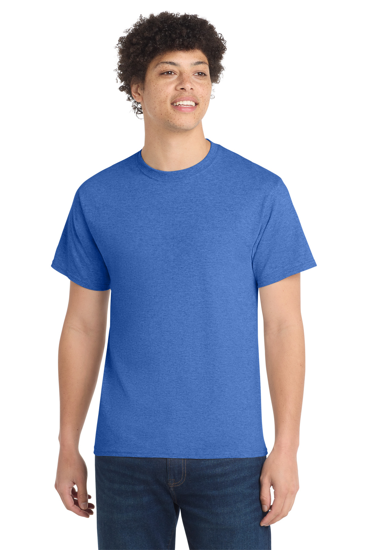 Port & Co ™ Tall Core Cotton Tee PC54T - Heather Royal